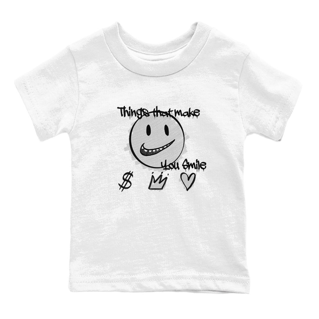 Things That Make You Smile snkmatch Tees Kids - Air Jordan 1 Wolf Grey