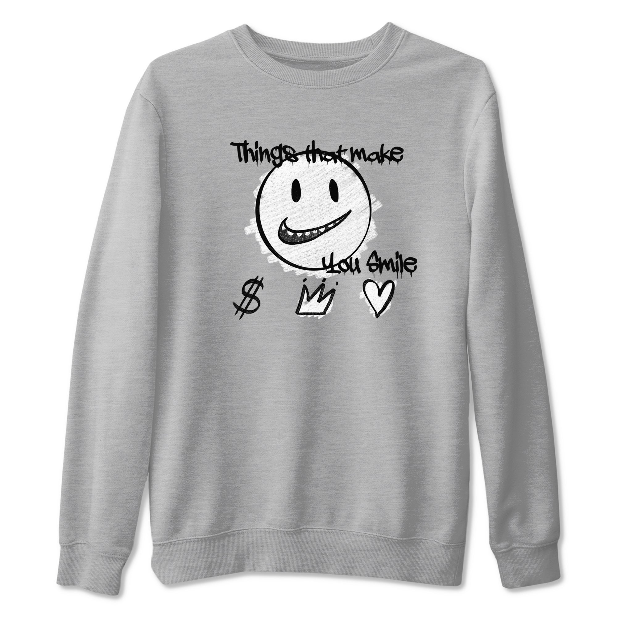 Things That Make You Smile snkmatch Tees - Air Jordan 1 Wolf Grey