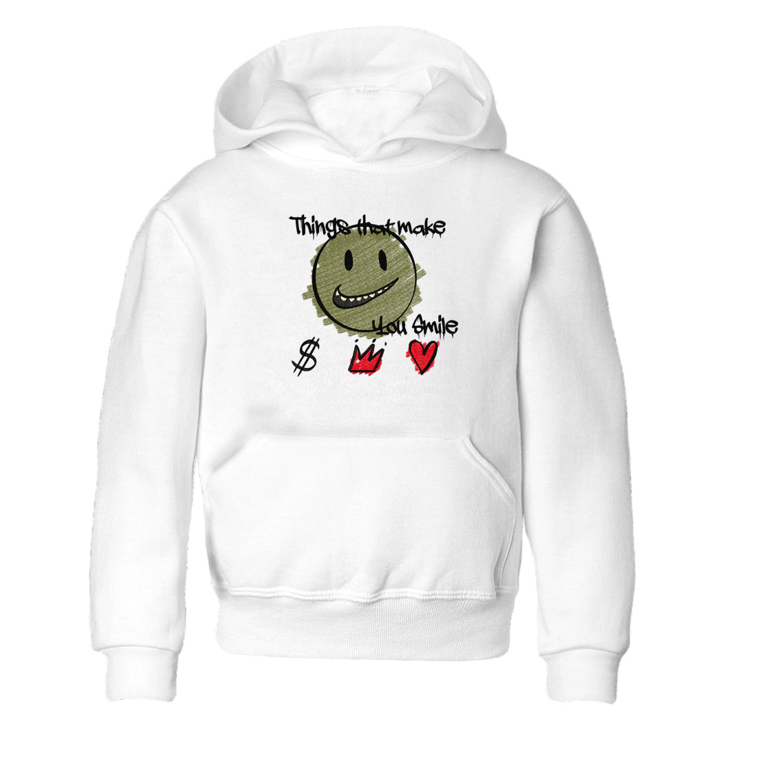 Things That Make You Smile snkmatch Tees Kids - Air Jordan 1 Travis Scott Medium Olive