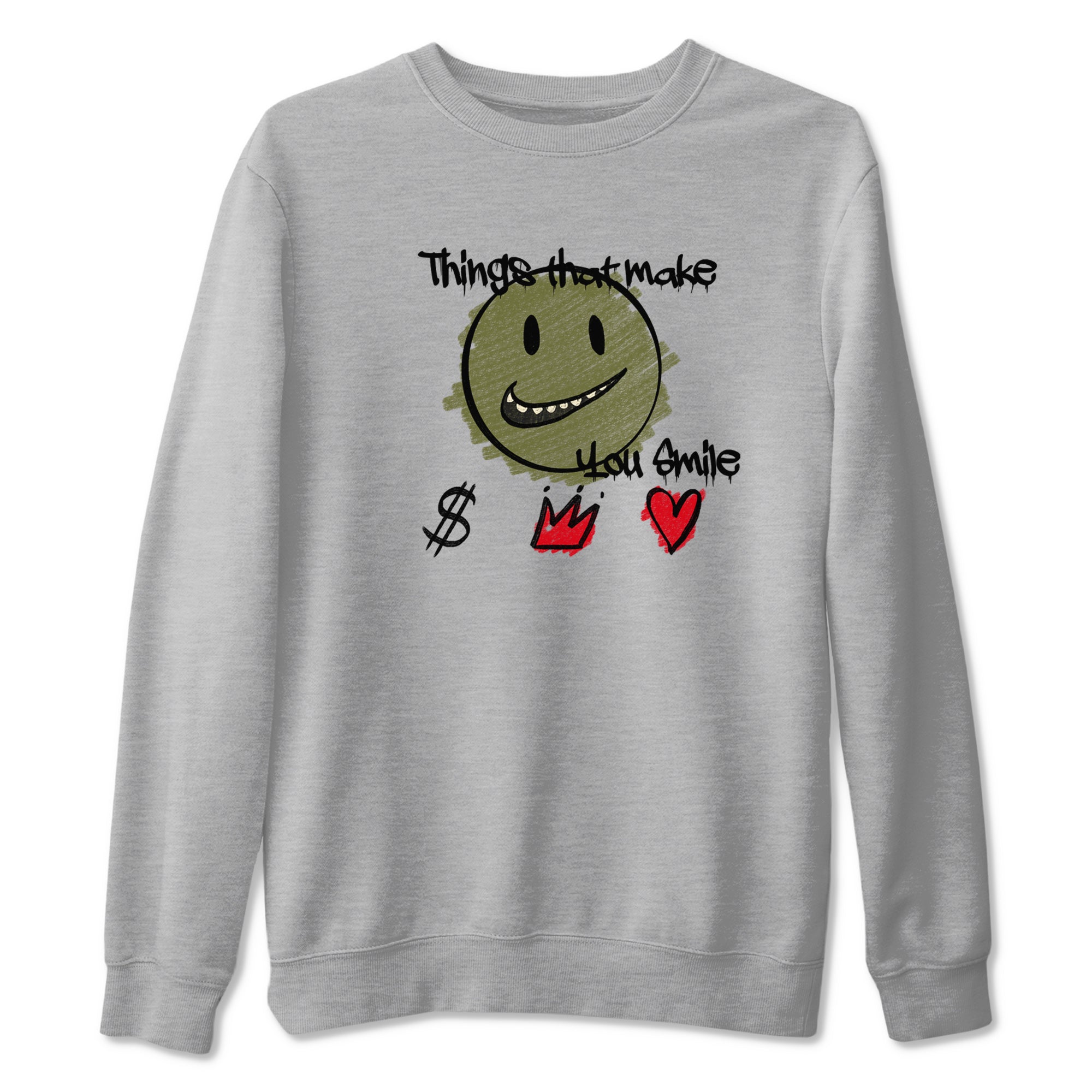 Things That Make You Smile snkmatch Tees - Air Jordan 1 Travis Scott Medium Olive