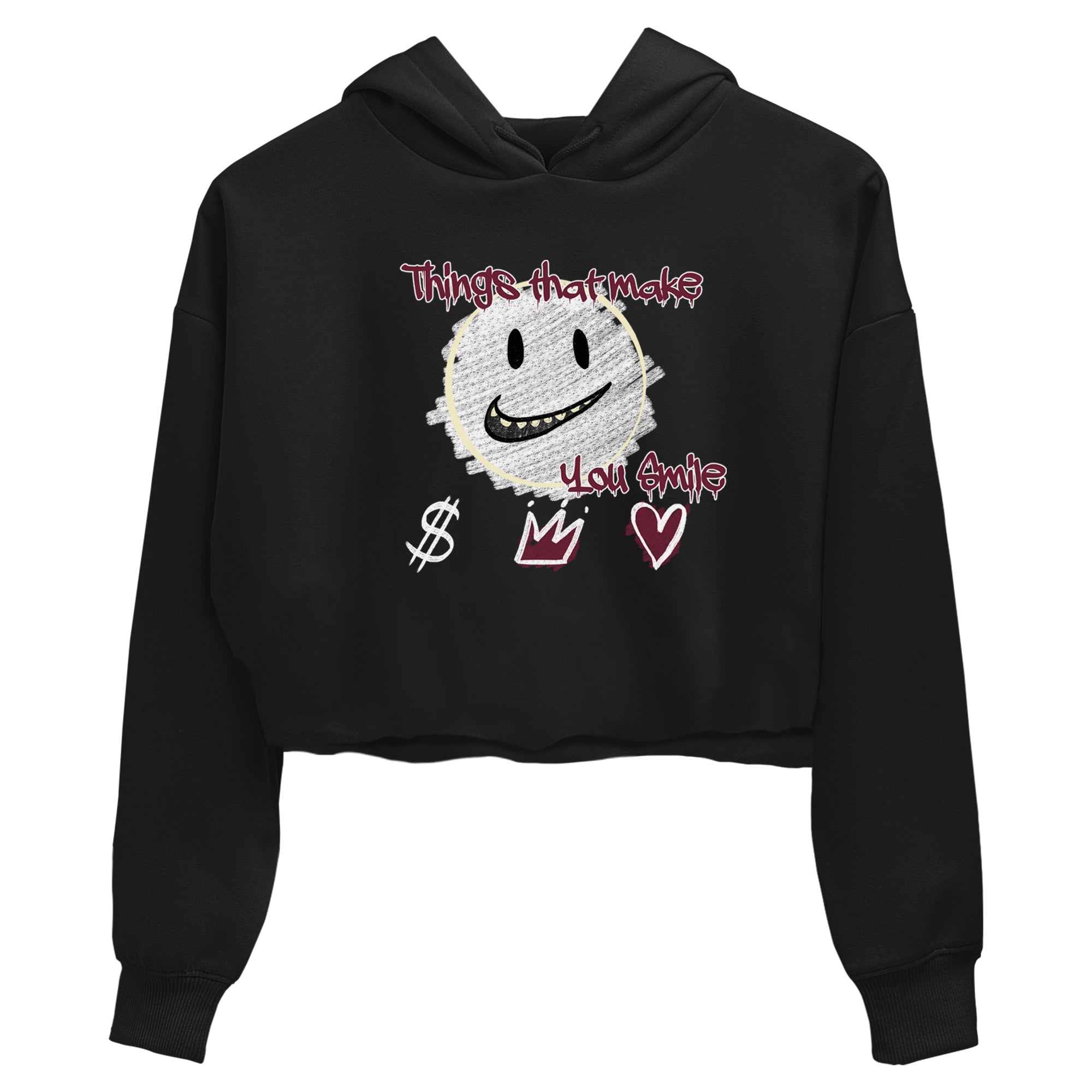 Things That Make You Smile snkmatch Women's Top - Air Jordan 3 A Ma Maniere x Burgundy Crush