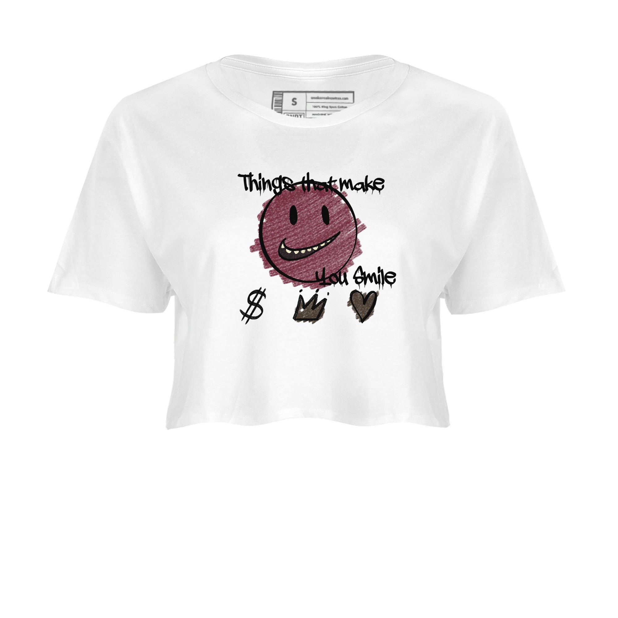 Things That Make You Smile snkmatch Women's Top - Air Jordan 3 A Ma Maniere x Burgundy Crush