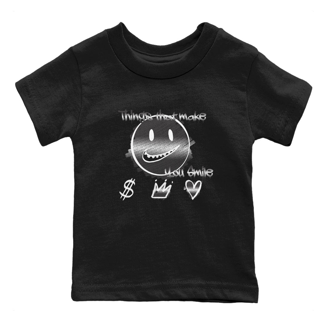 Things That Make You Smile snkmatch Tees Kids - Air Jordan 4 Black Cat