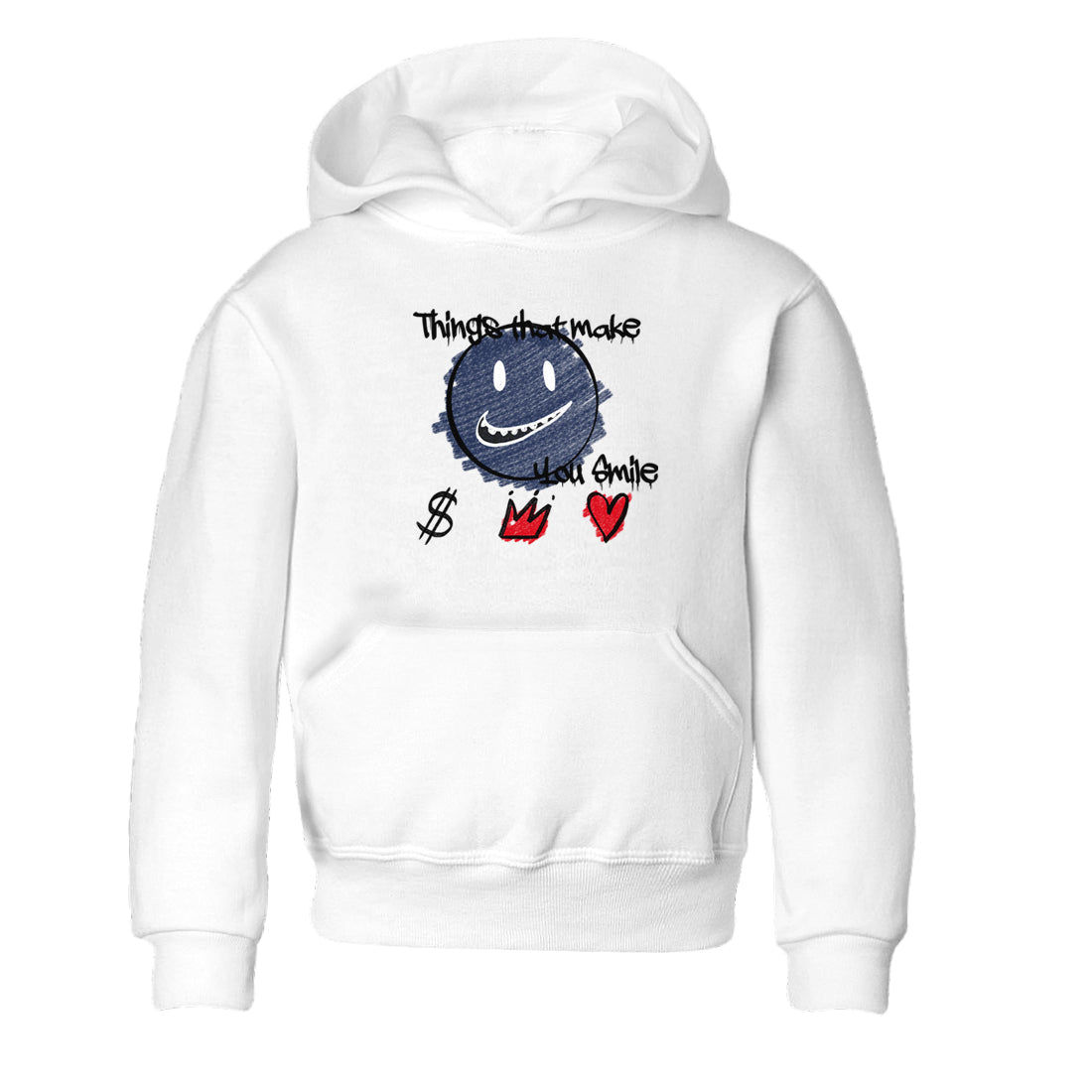Things That Make You Smile snkmatch Tees Kids - Air Jordan 6 White And Midnight Navy