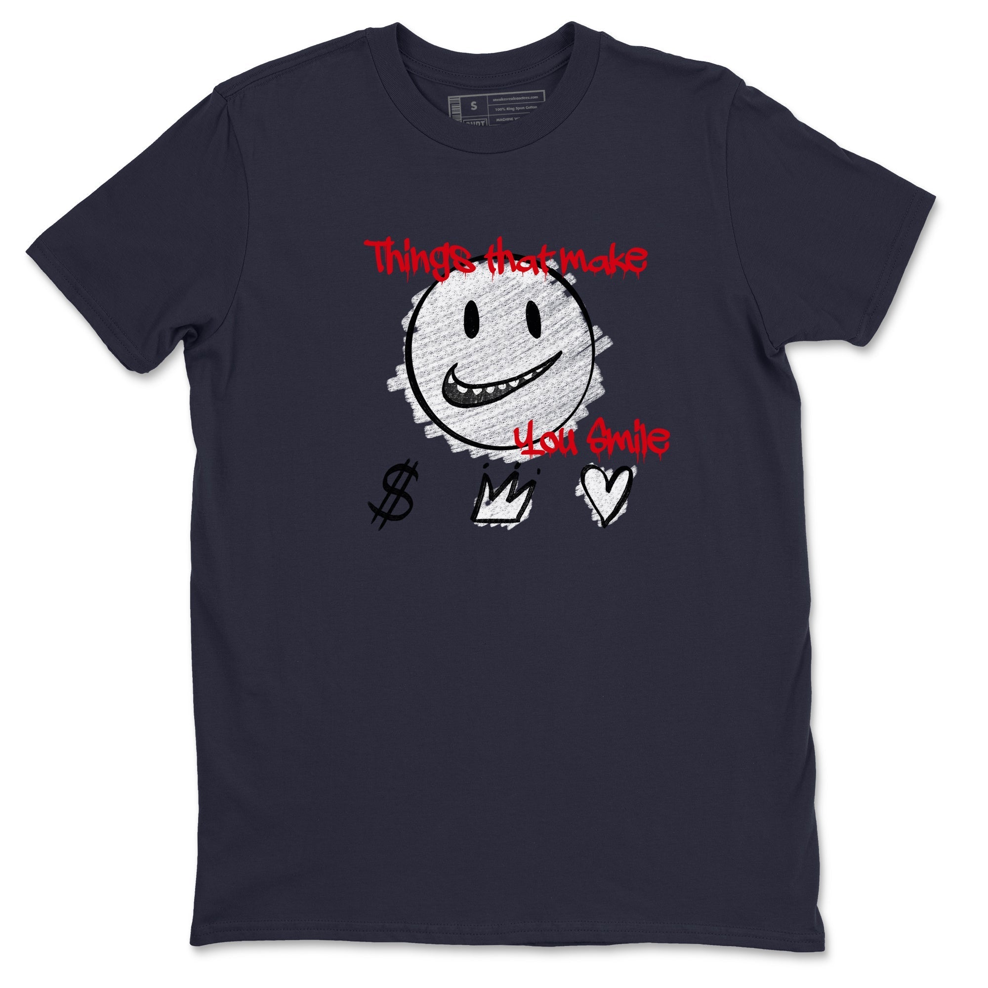 Things That Make You Smile snkmatch Tees - Air Jordan 6 White And Midnight Navy
