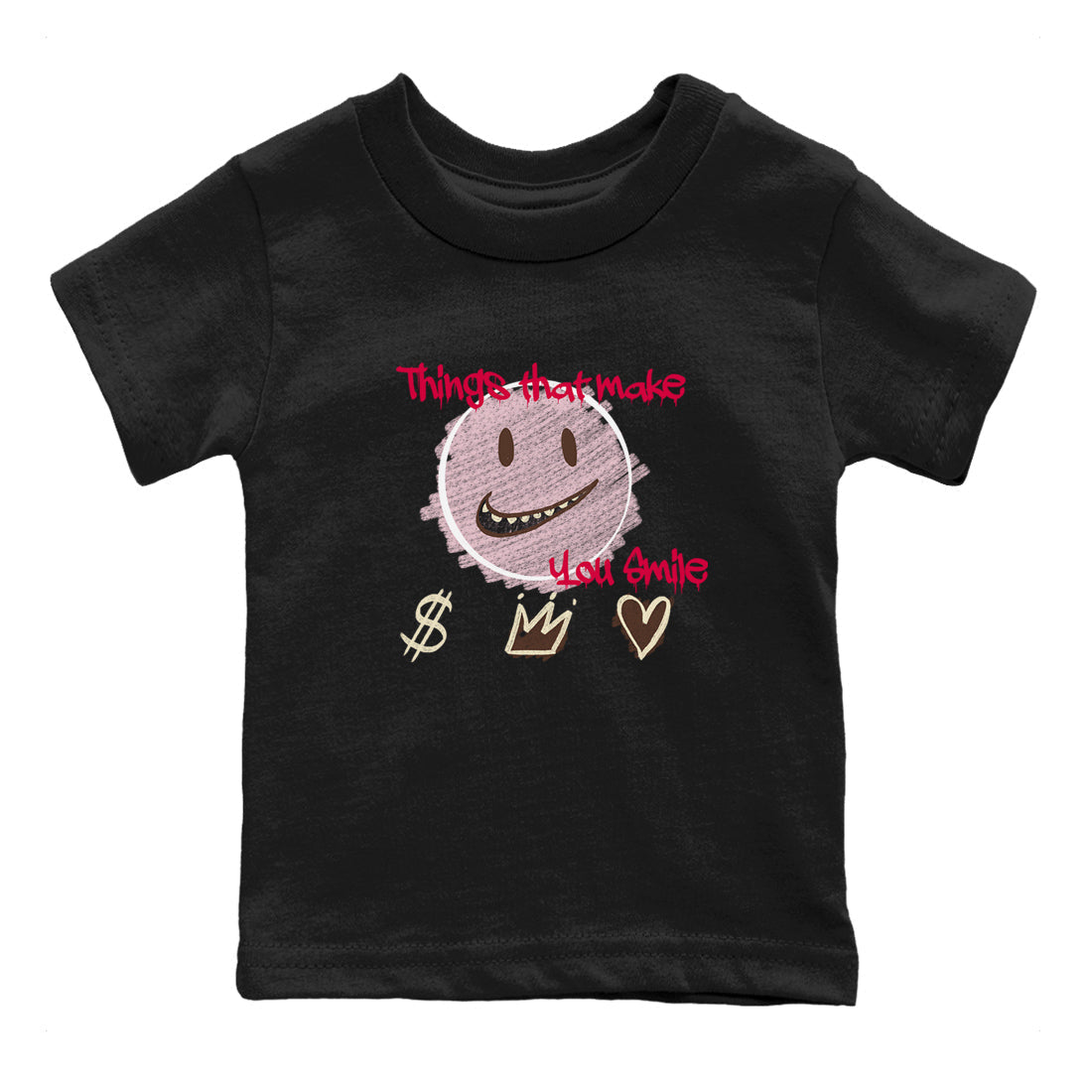 Things That Make You Smile snkmatch Tees Kids - Dunk Cacao Wow And Pink Foam