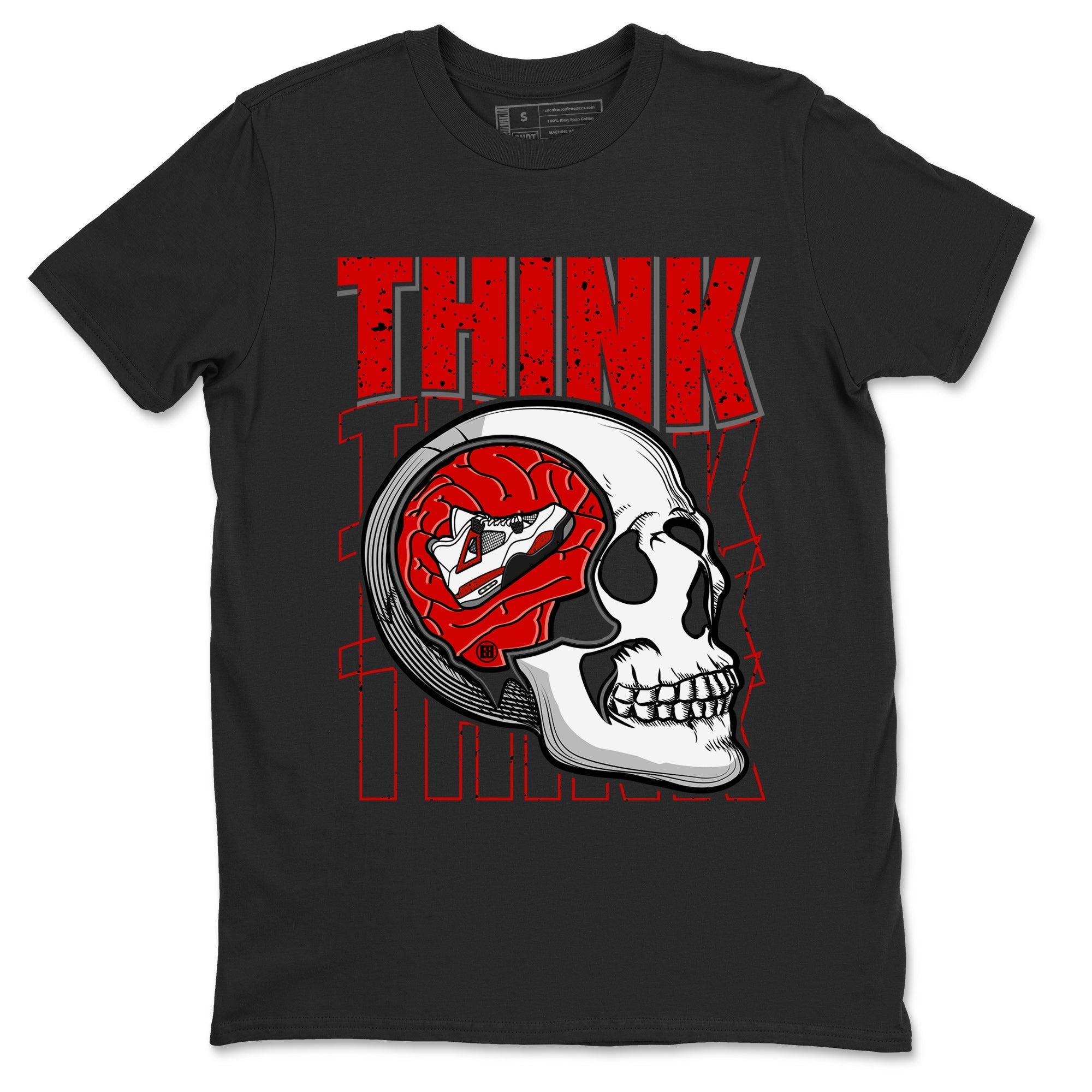 Think Think Think Unisex Tops - Air Jordan 4 Red Cement