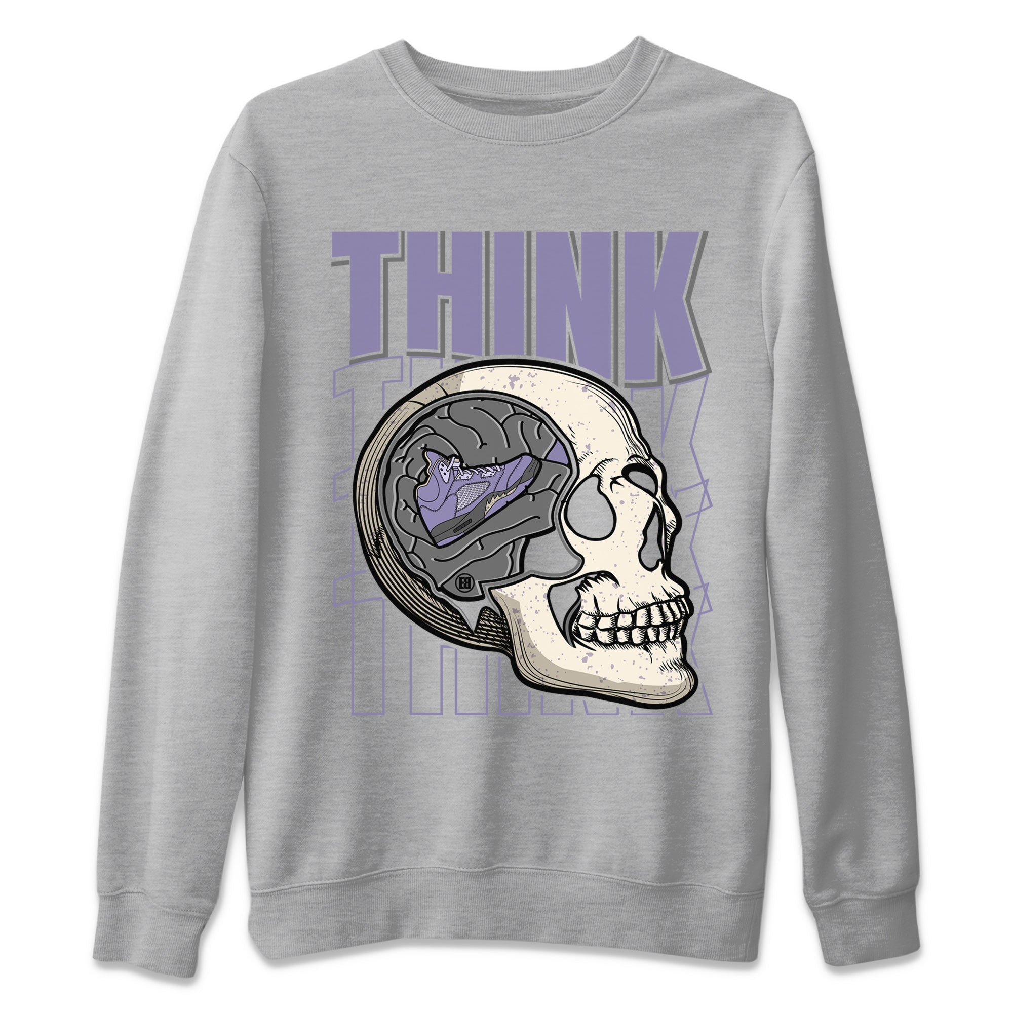 Think Think Think Unisex Tops - Air Jordan 5 Indigo Haze