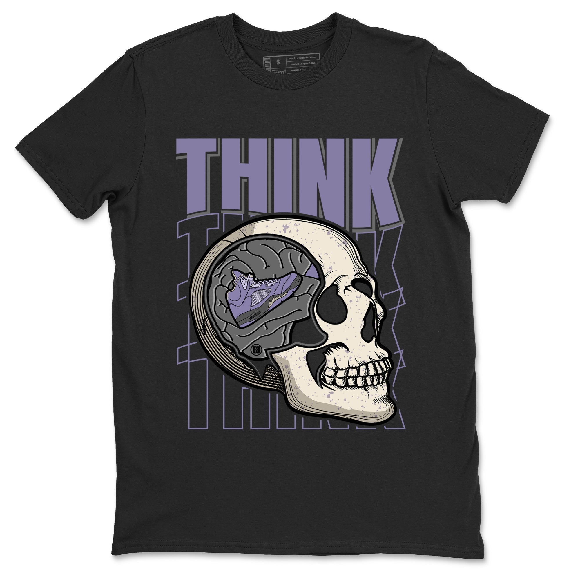 Think Think Think Unisex Tops - Air Jordan 5 Indigo Haze