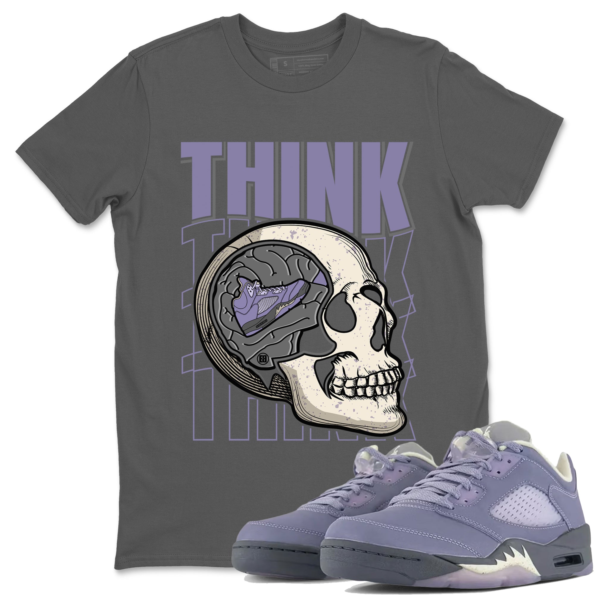 Think Think Think Unisex Tops - Air Jordan 5 Indigo Haze