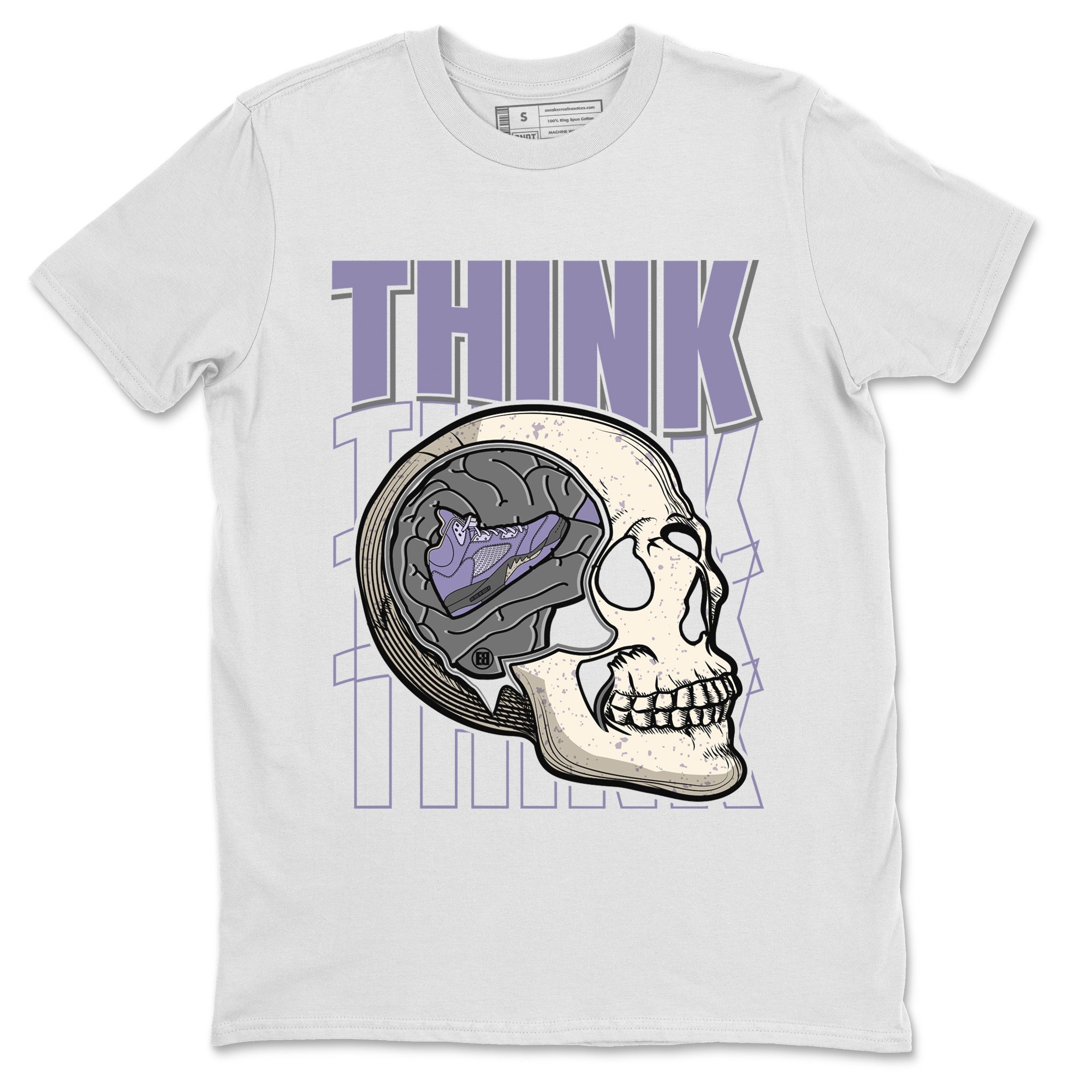 Think Think Think Unisex Tops - Air Jordan 5 Indigo Haze