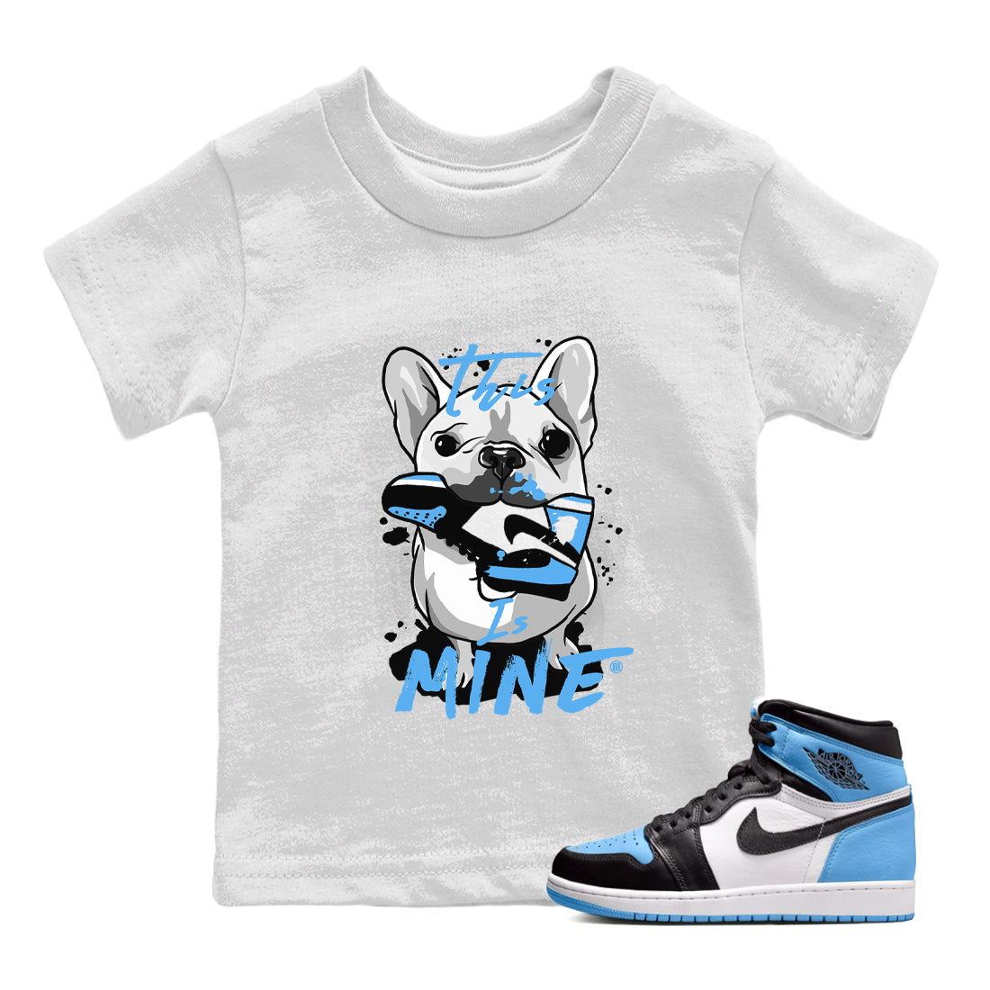 This Is Mine Kids Tops - Air Jordan 1 UNC Toe