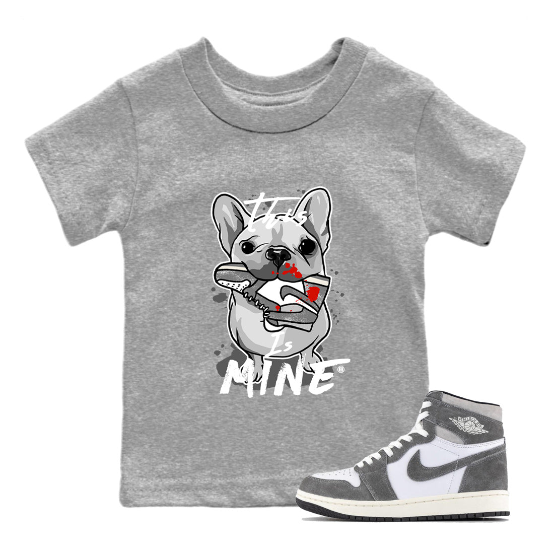 This Is Mine Kids Tops - Air Jordan 1 Washed Heritage