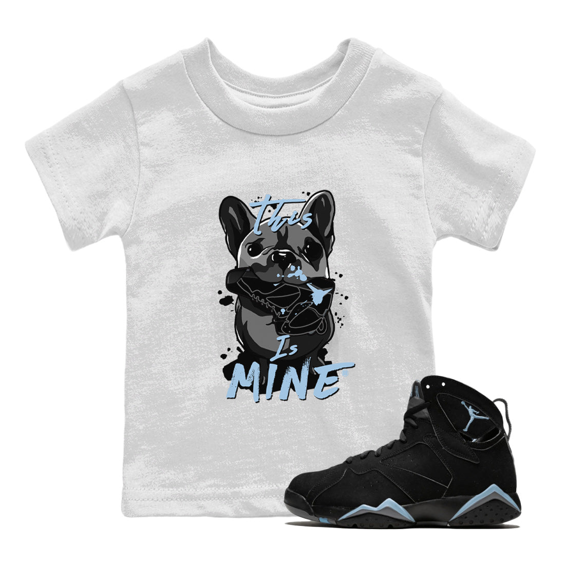 This Is Mine Kids Tops - Air Jordan 7 Chambray