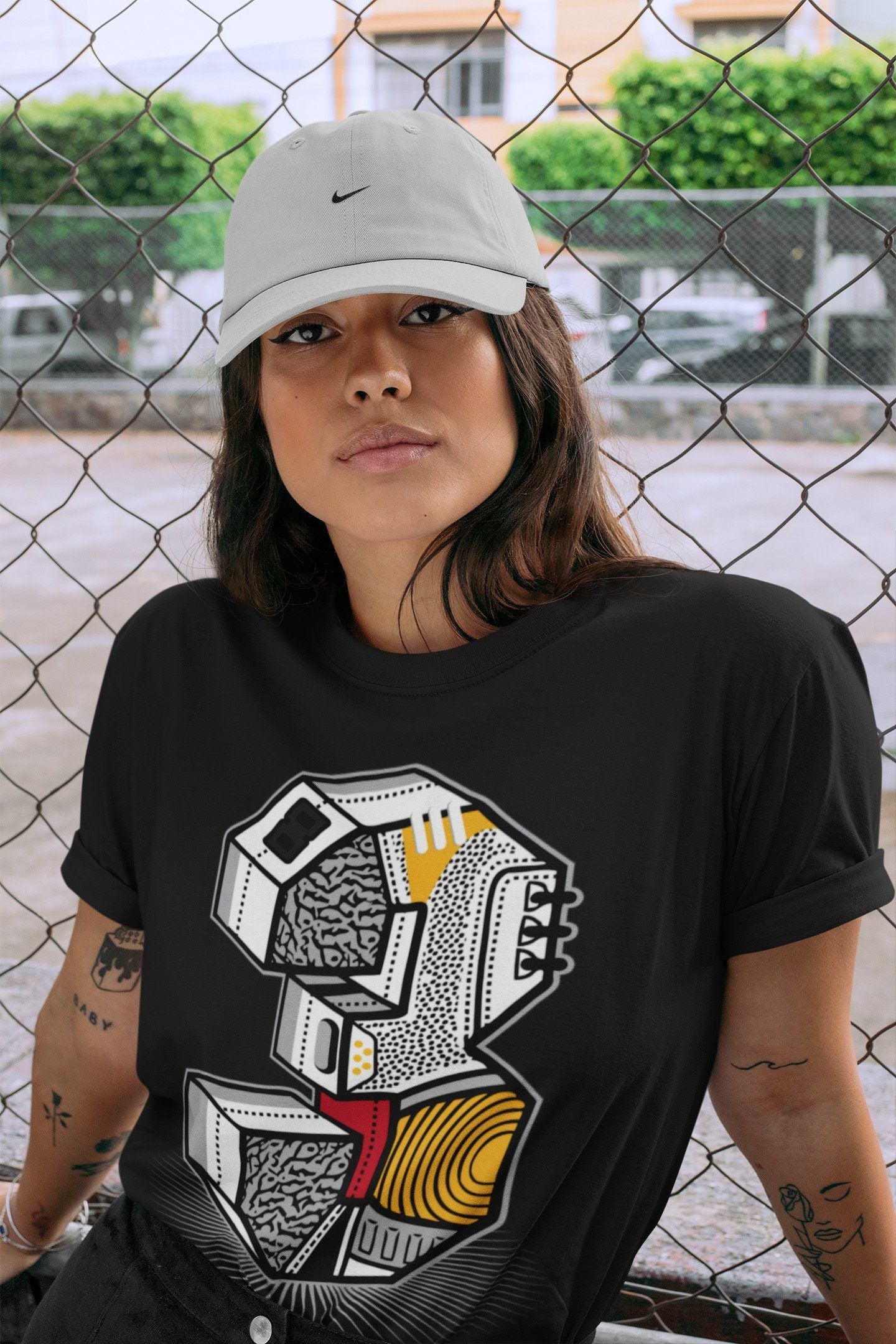 Three Statue Unisex Tops - Air Jordan 3 Cool Grey