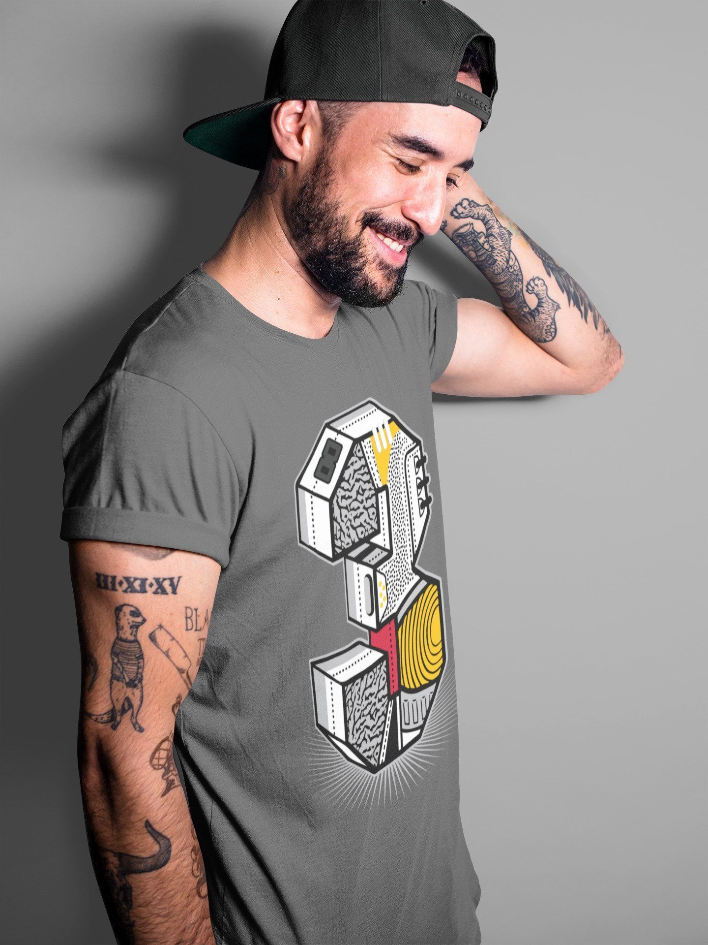 Three Statue Unisex Tops - Air Jordan 3 Cool Grey