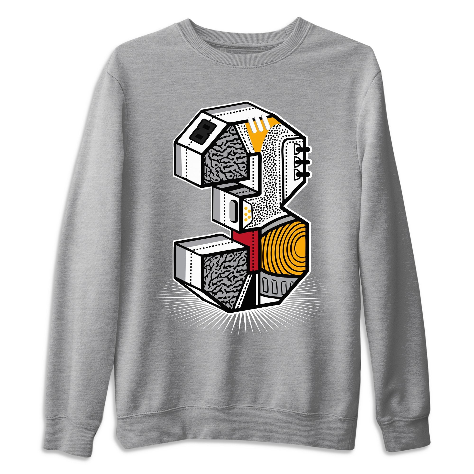 Three Statue Unisex Tops - Air Jordan 3 Cool Grey