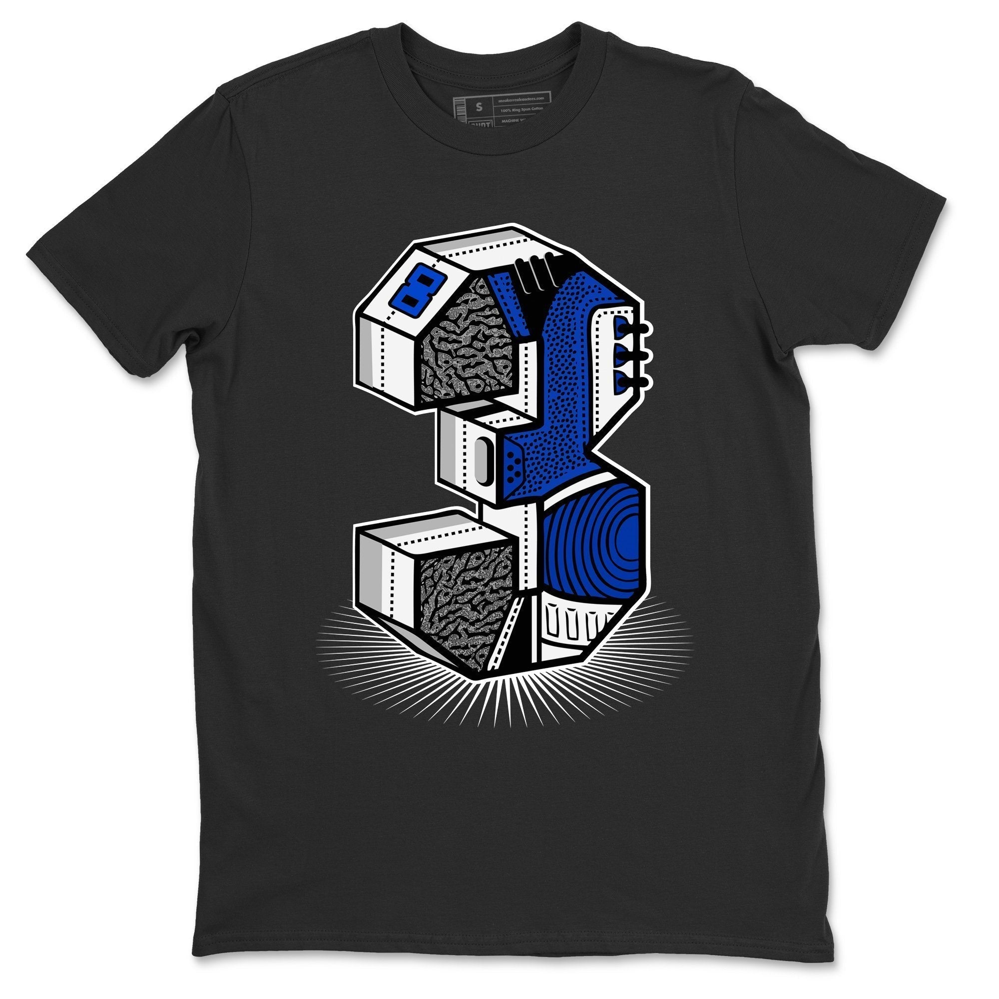 Three Statue Unisex Tops - Air Jordan 3 Racer Blue