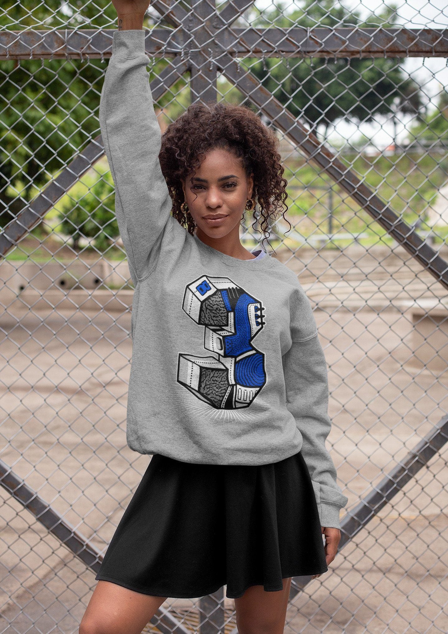 Three Statue Unisex Tops - Air Jordan 3 Racer Blue