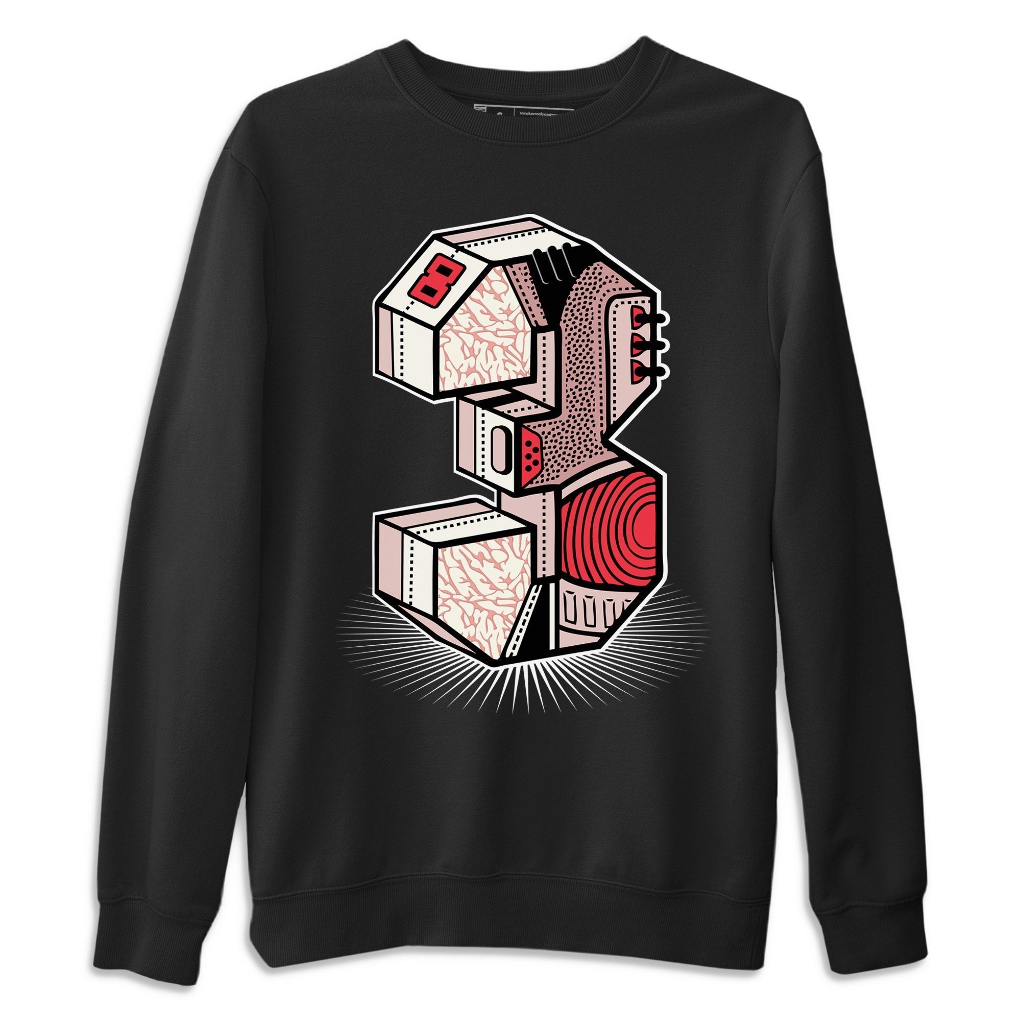 Three Statue Unisex Tops - Air Jordan 3 Rust Pink