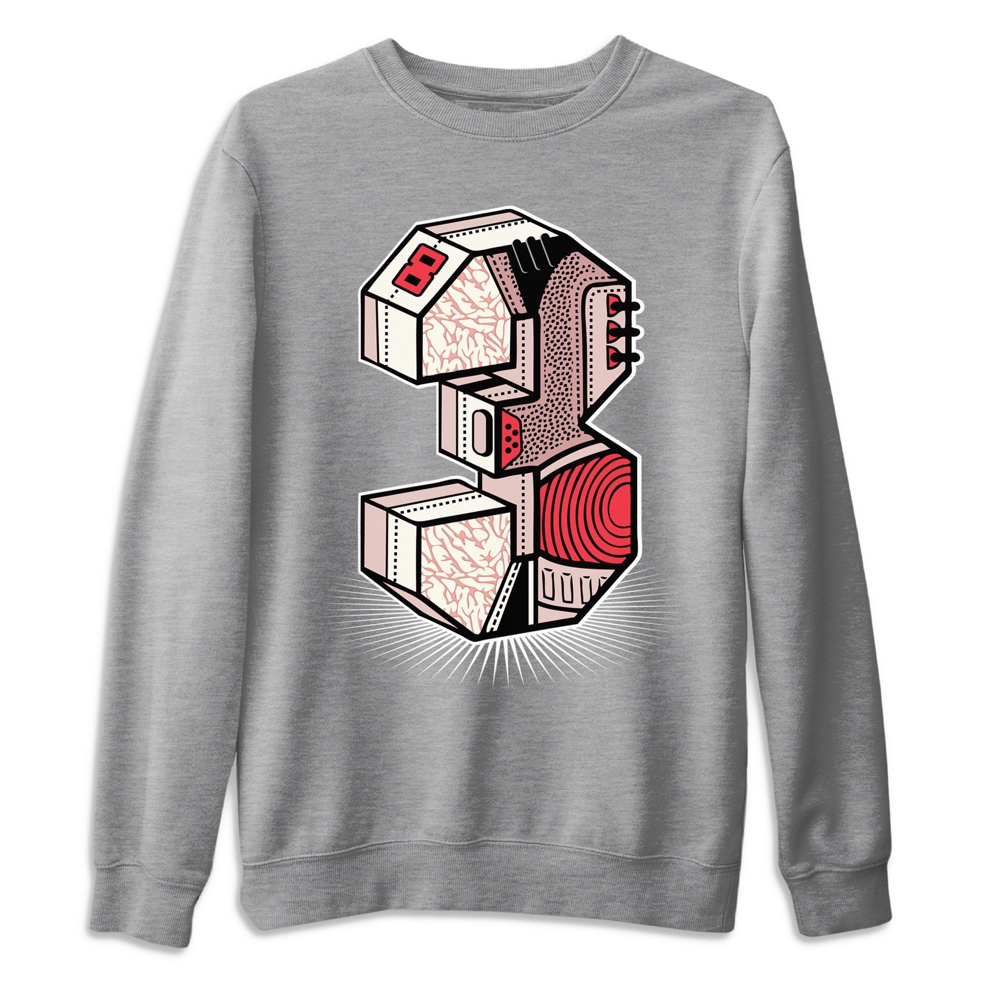 Three Statue Unisex Tops - Air Jordan 3 Rust Pink