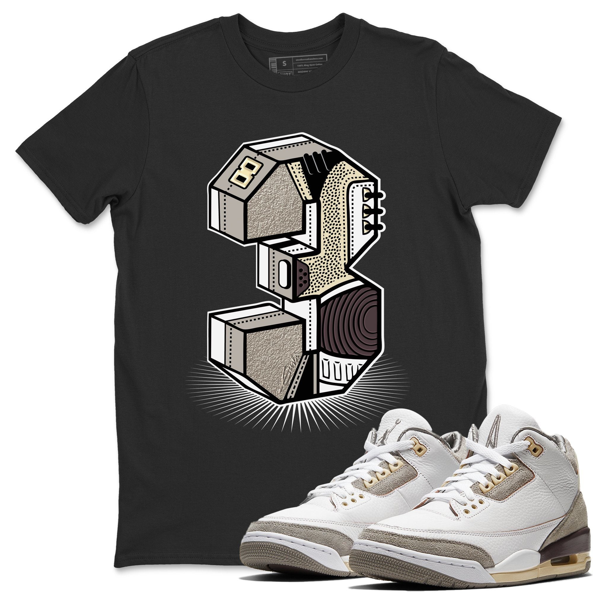 Three Statue Unisex Tops - Air Jordan 3 A Ma Maniere