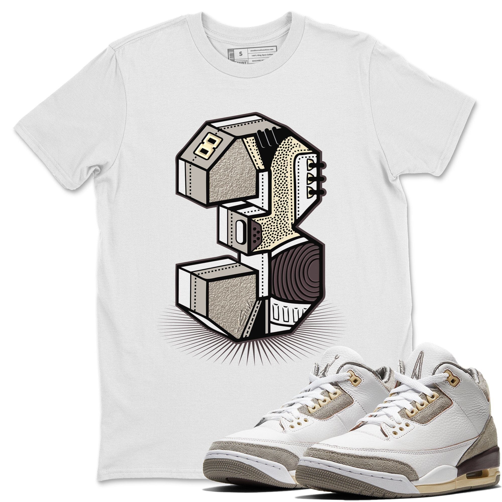 Three Statue Unisex Tops - Air Jordan 3 A Ma Maniere