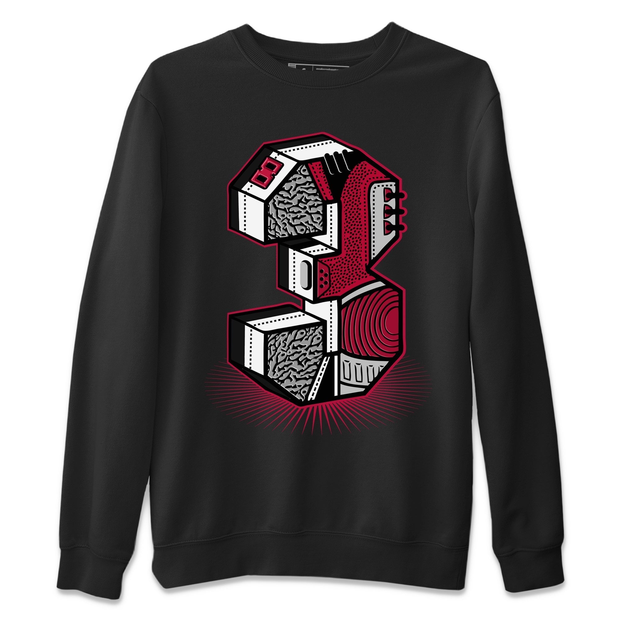 Three Statue Unisex Tops - Air Jordan 3 Cardinal