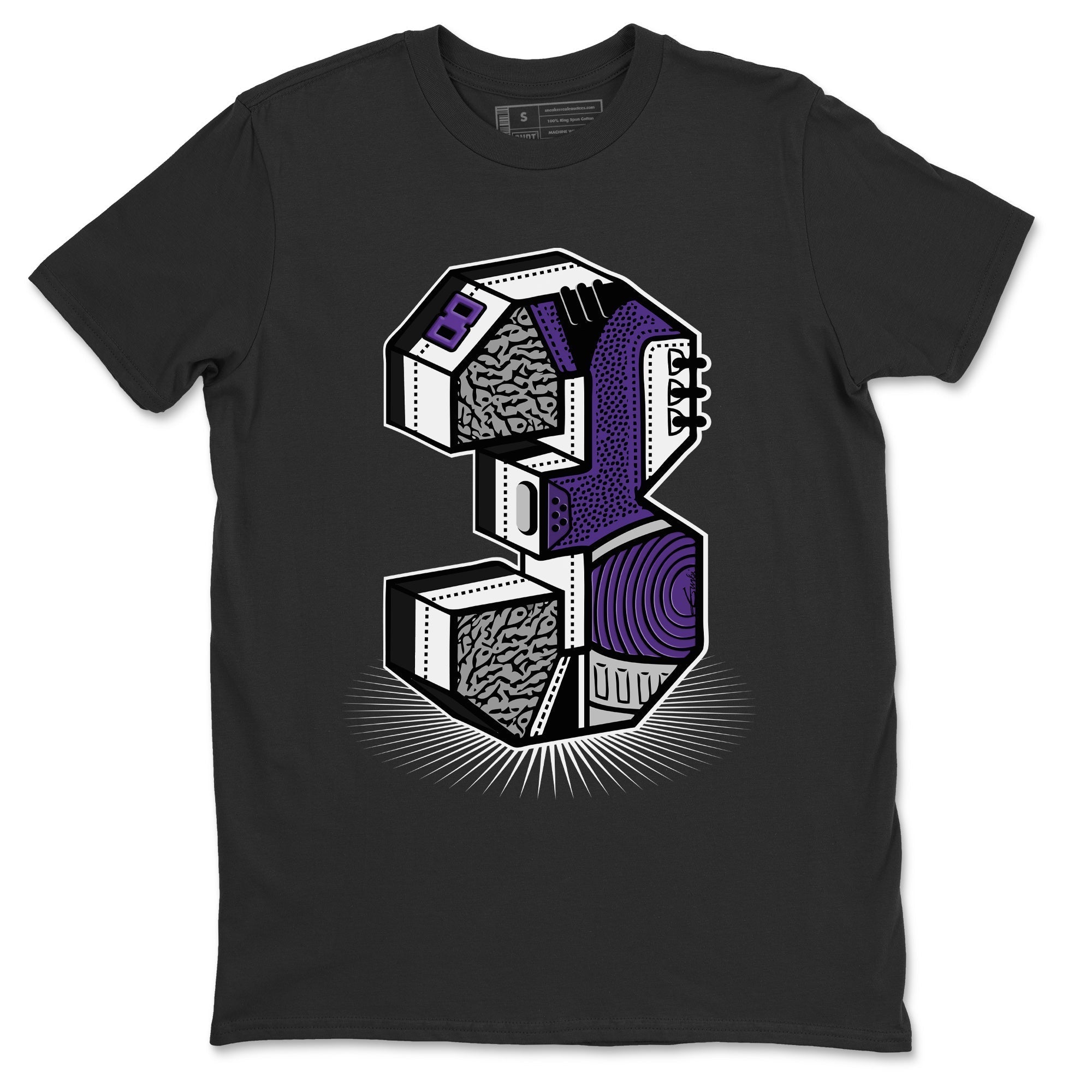 Three Statue Unisex Tops - Air Jordan 3 Dark Iris