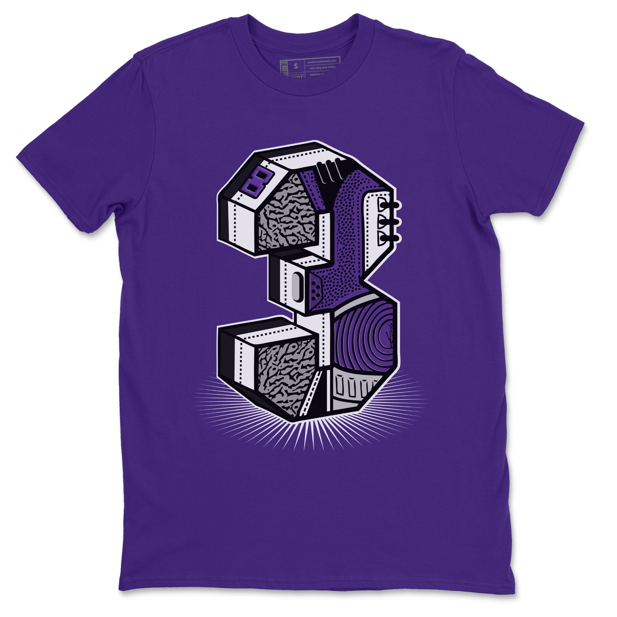 Three Statue Unisex Tops - Air Jordan 3 Dark Iris