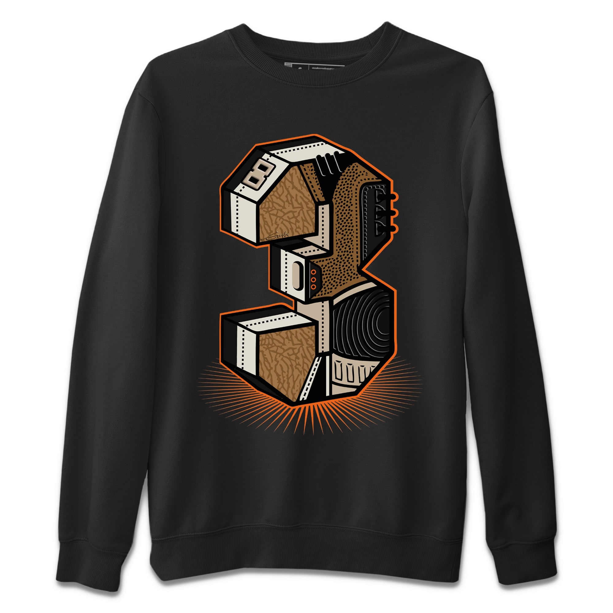 Three Statue Unisex Tops - Air Jordan 3 Desert Elephant