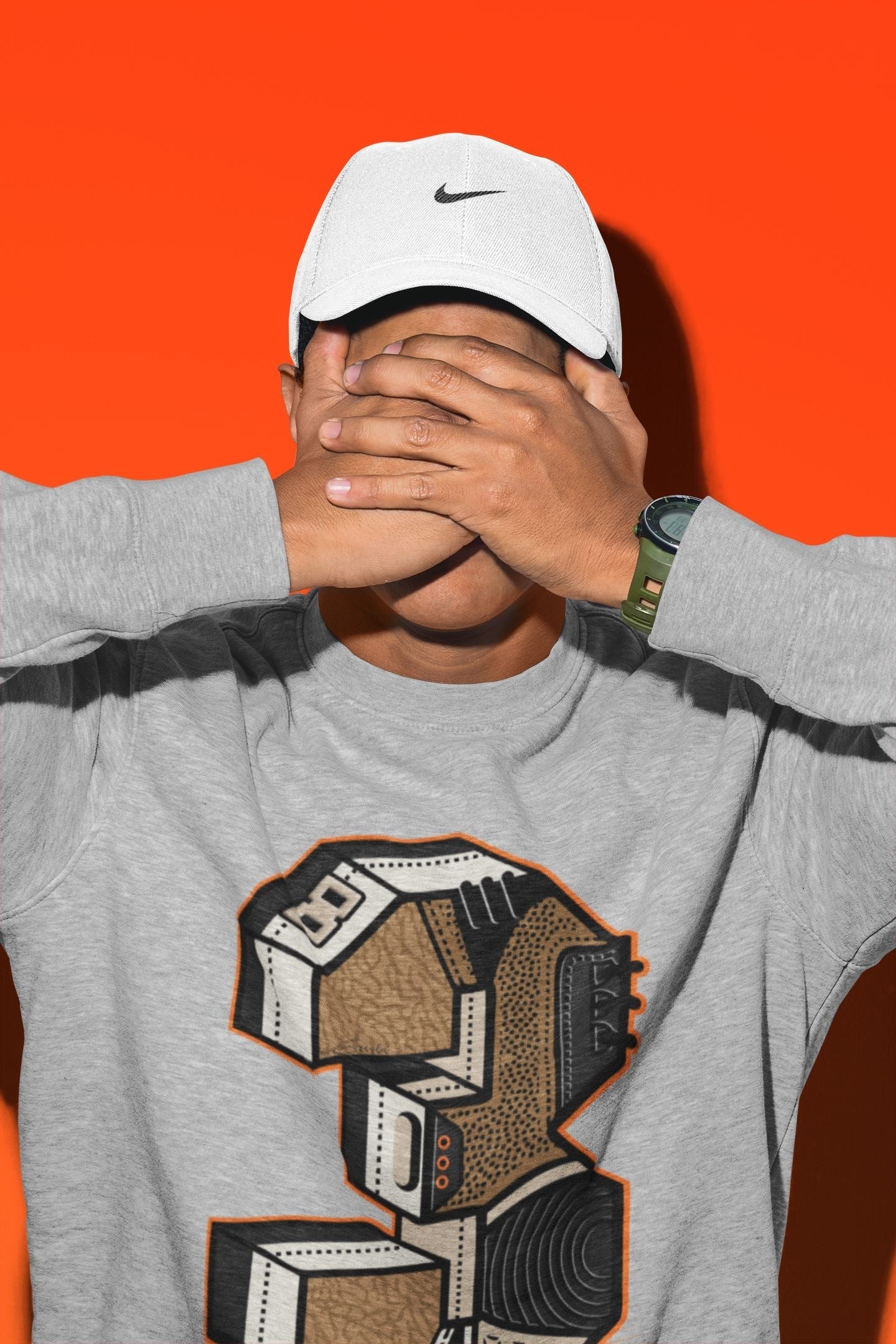 Three Statue Unisex Tops - Air Jordan 3 Desert Elephant