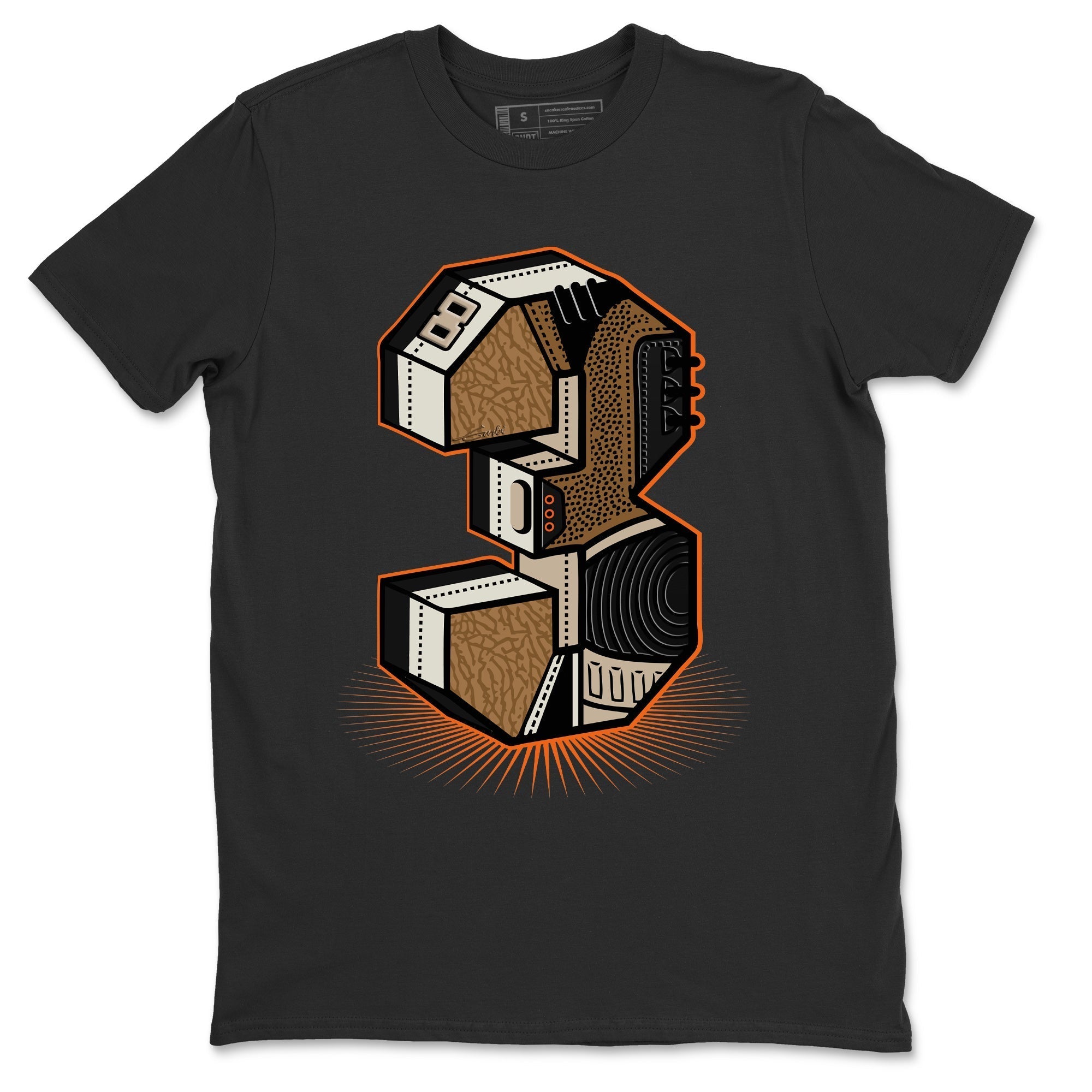 Three Statue Unisex Tops - Air Jordan 3 Desert Elephant