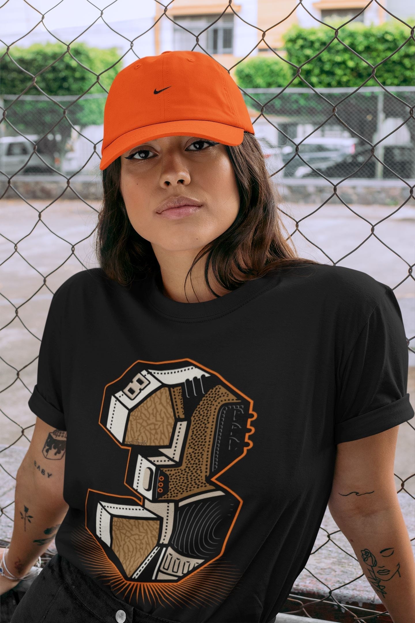 Three Statue Unisex Tops - Air Jordan 3 Desert Elephant