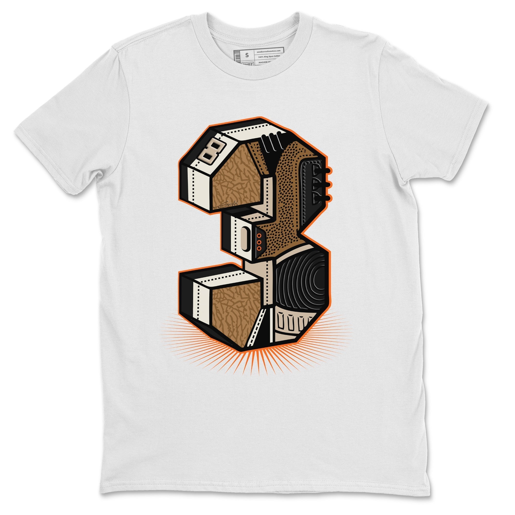 Three Statue Unisex Tops - Air Jordan 3 Desert Elephant
