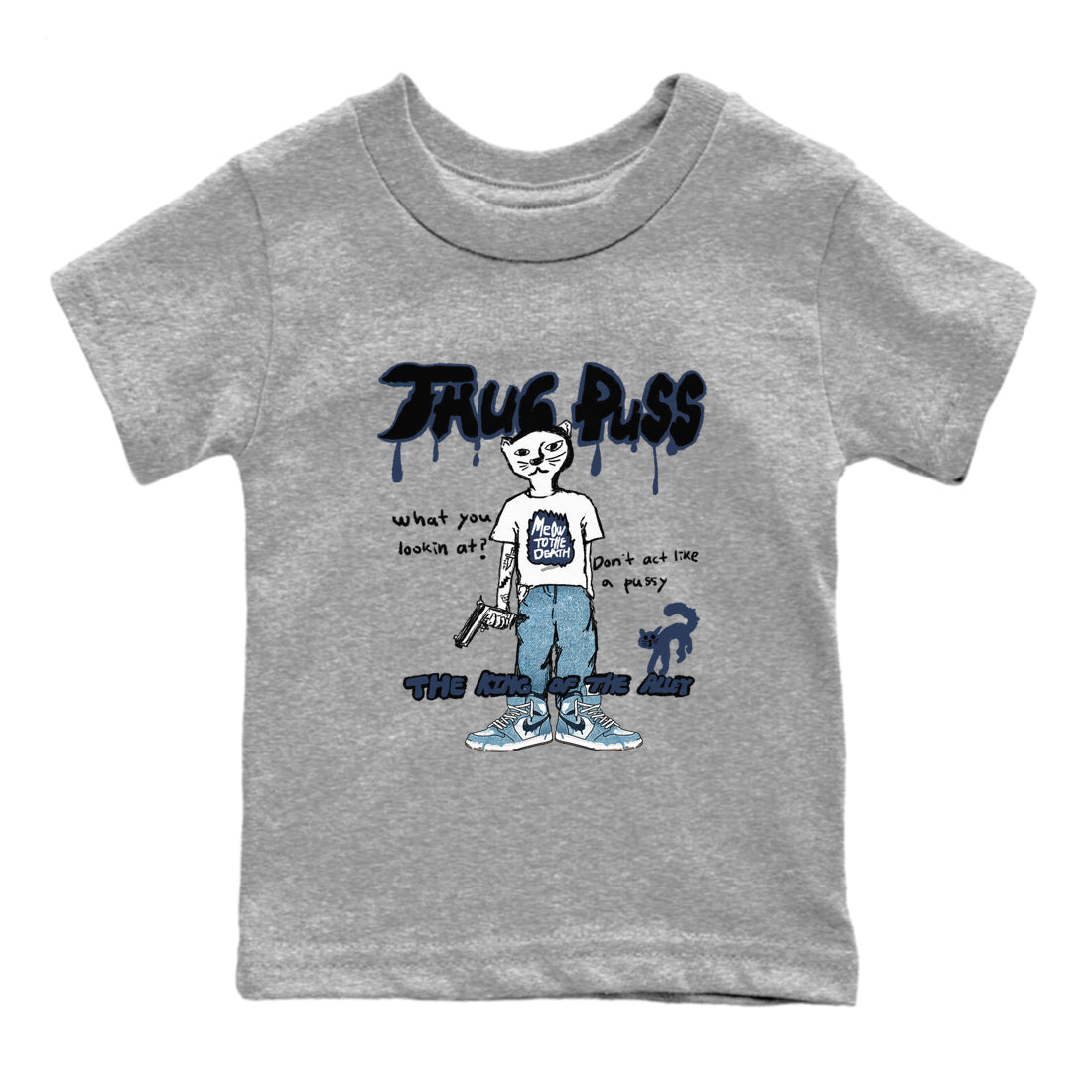 Thug Puss snkmatch Tees Kids - Air Jordan 1 Denim 2024