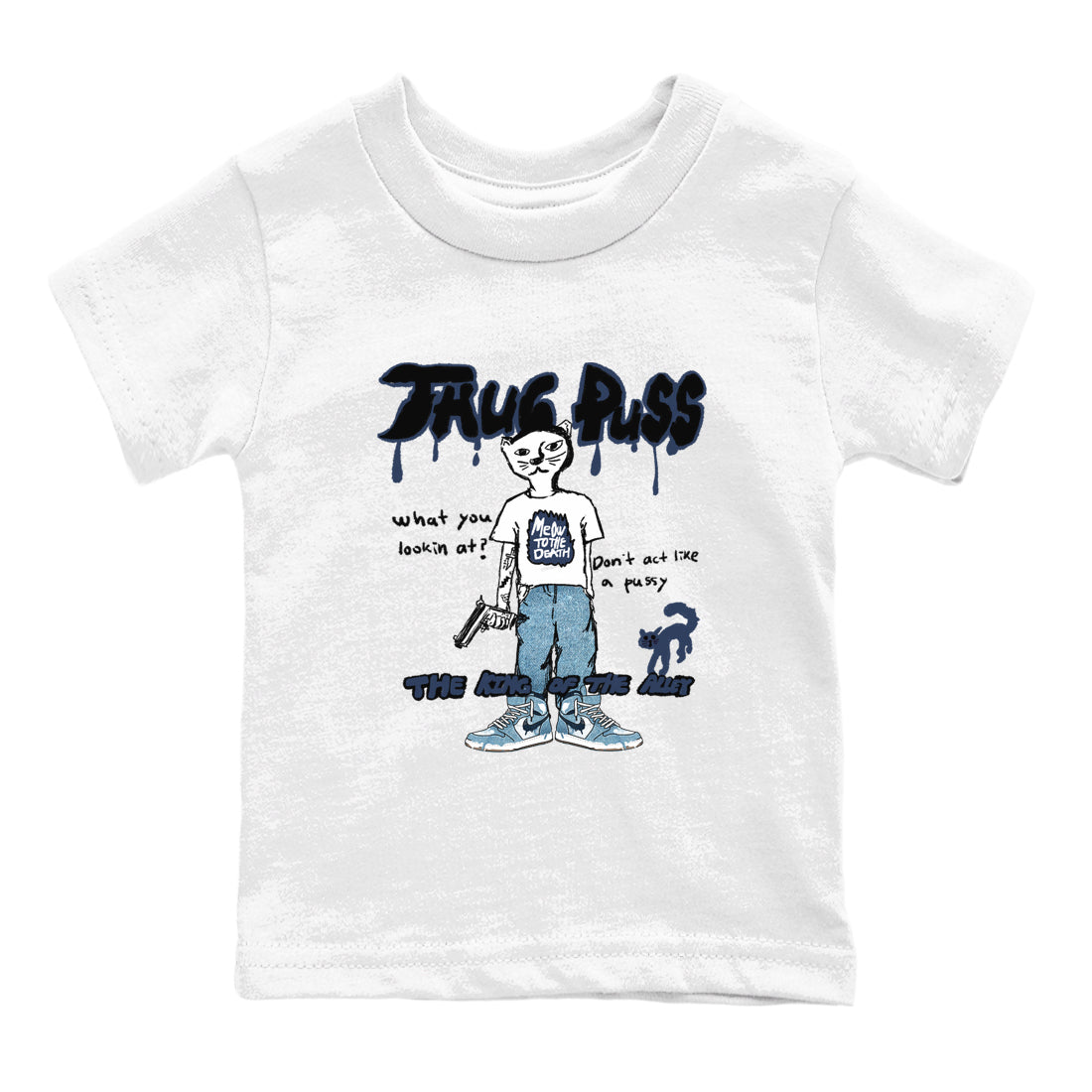 Thug Puss snkmatch Tees Kids - Air Jordan 1 Denim 2024