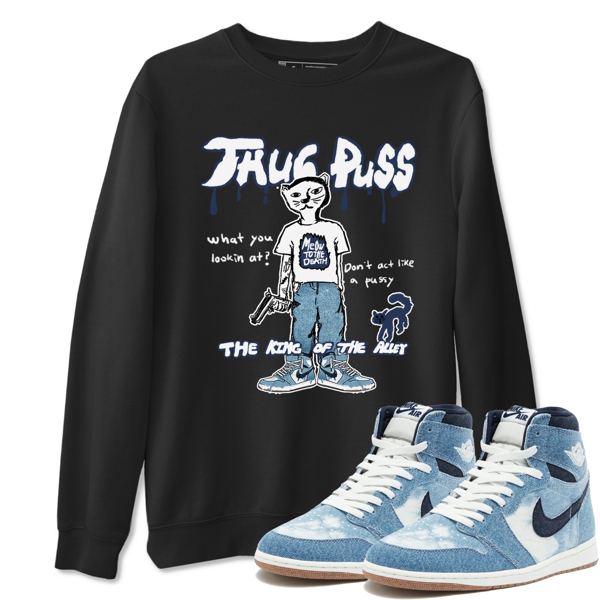 Thug Puss snkmatch Tees - Air Jordan 1 Denim 2024