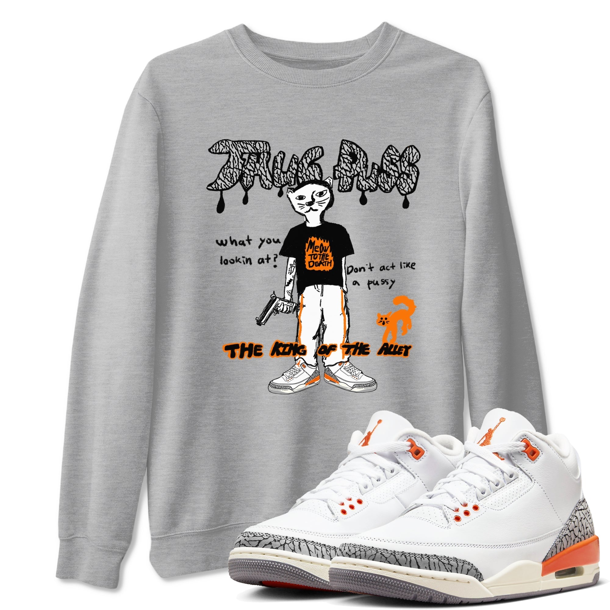 Thug Puss snkmatch Tees - Air Jordan 3 Georgia Peach