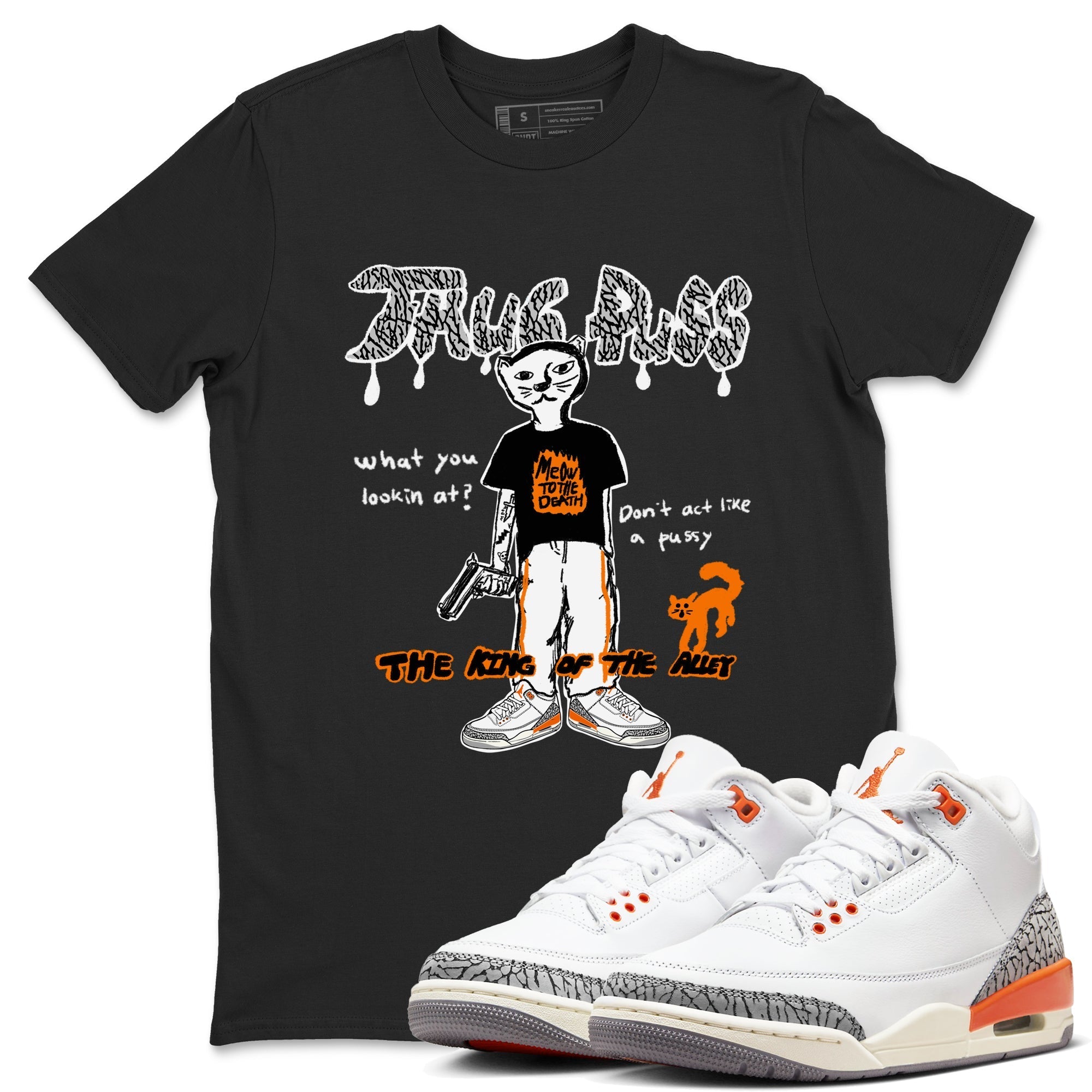 Thug Puss snkmatch Tees - Air Jordan 3 Georgia Peach