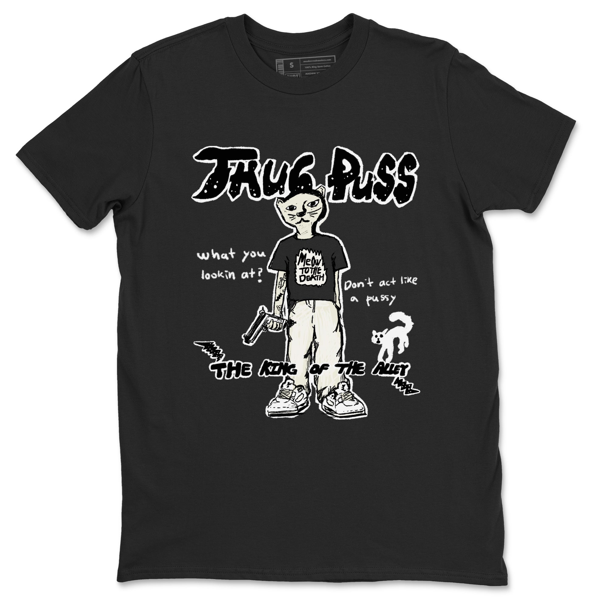 Thug Puss snkmatch Tees - Air Jordan 5 Sail