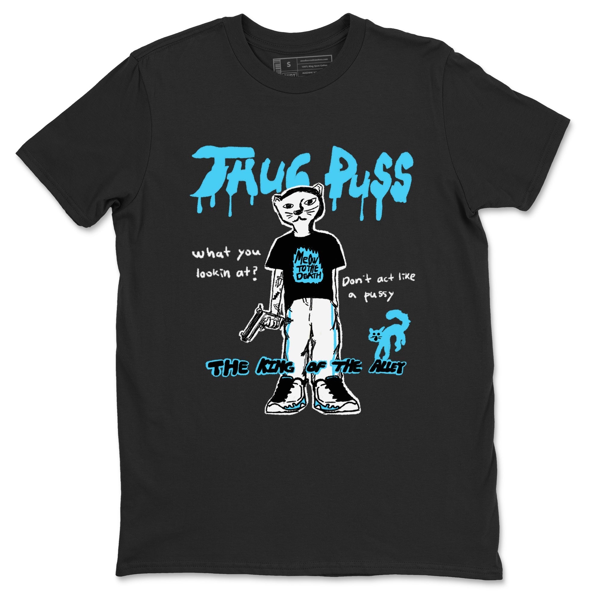 Thug Puss snkmatch Tees - Air Jordan 9 Powder Blue