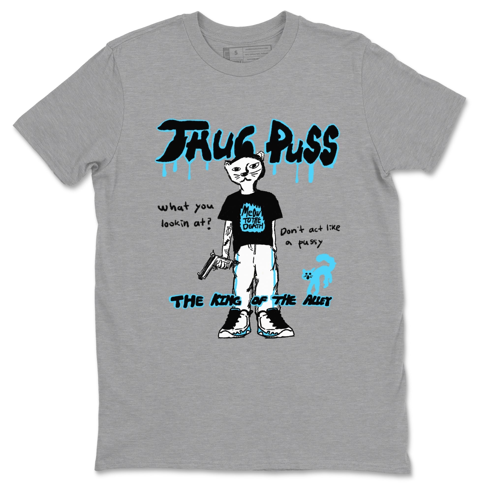 Thug Puss snkmatch Tees - Air Jordan 9 Powder Blue
