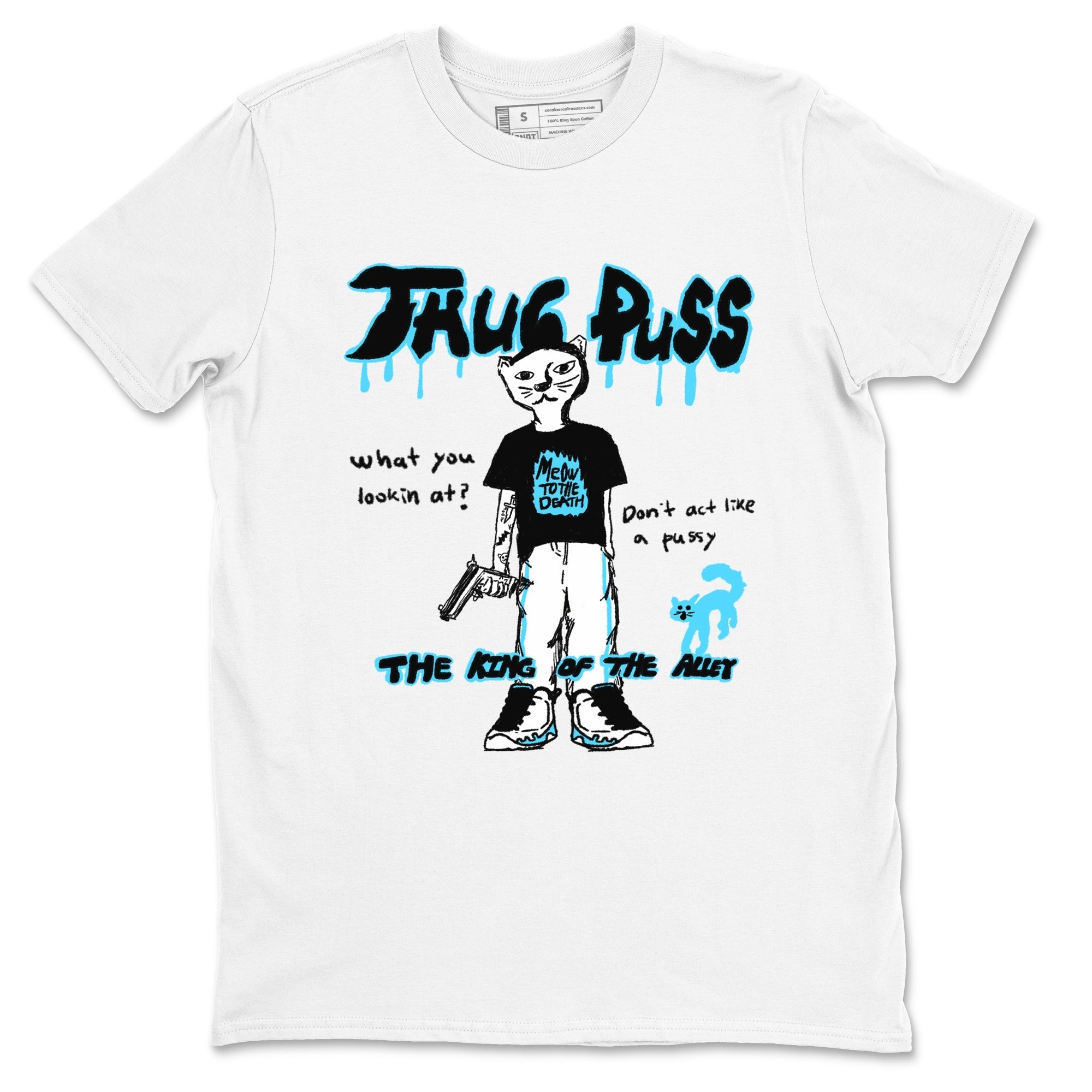 Thug Puss snkmatch Tees - Air Jordan 9 Powder Blue