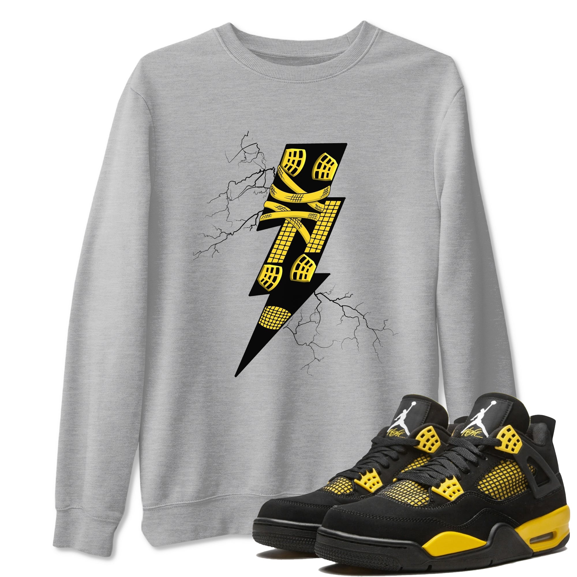 Thunder Kick snkmatch Tees - Air Jordan 4 Thunder