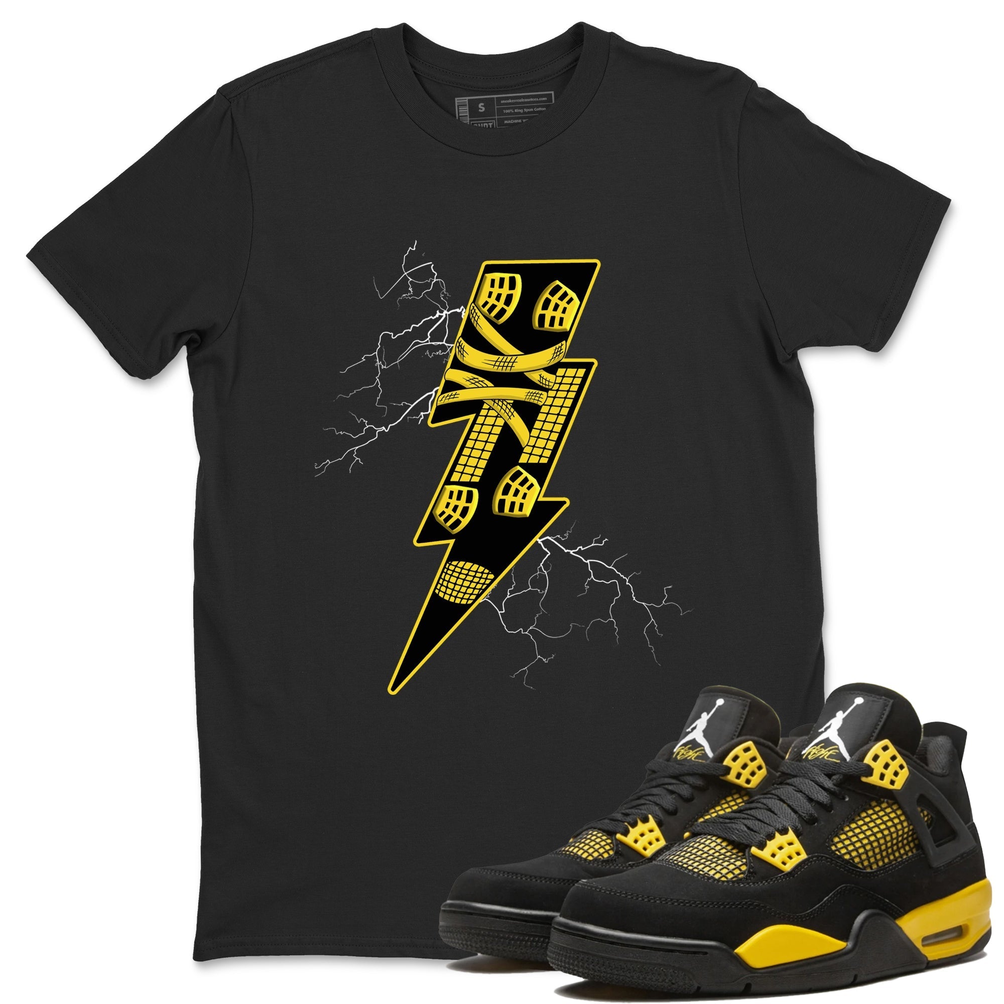 Thunder Kick snkmatch Tees - Air Jordan 4 Thunder