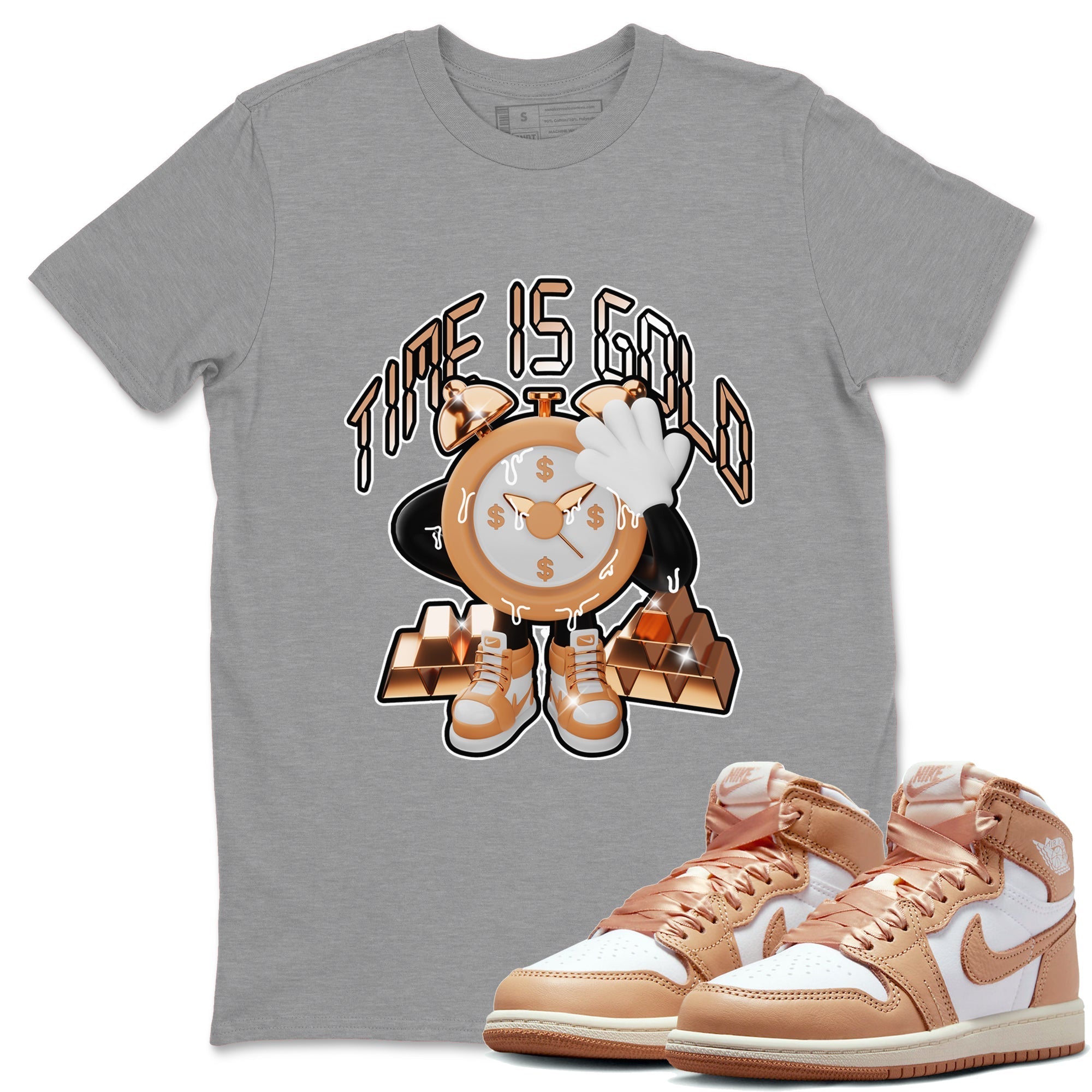 Time Is Gold snkmatch Tee - Air Jordan 1 Praline