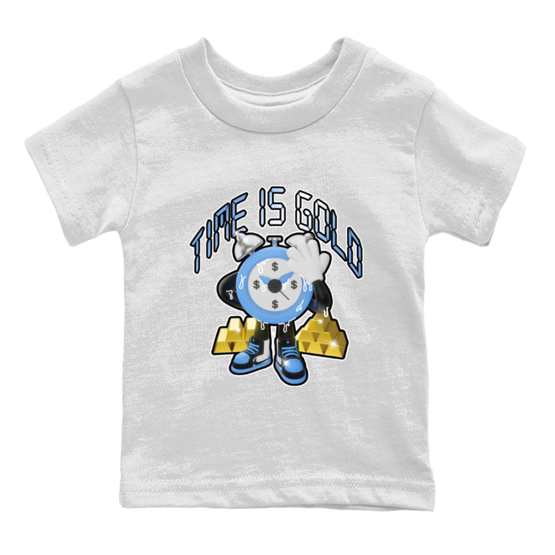 Time Is Gold snkmatch Tee Kids - Air Jordan 1 UNC Toe