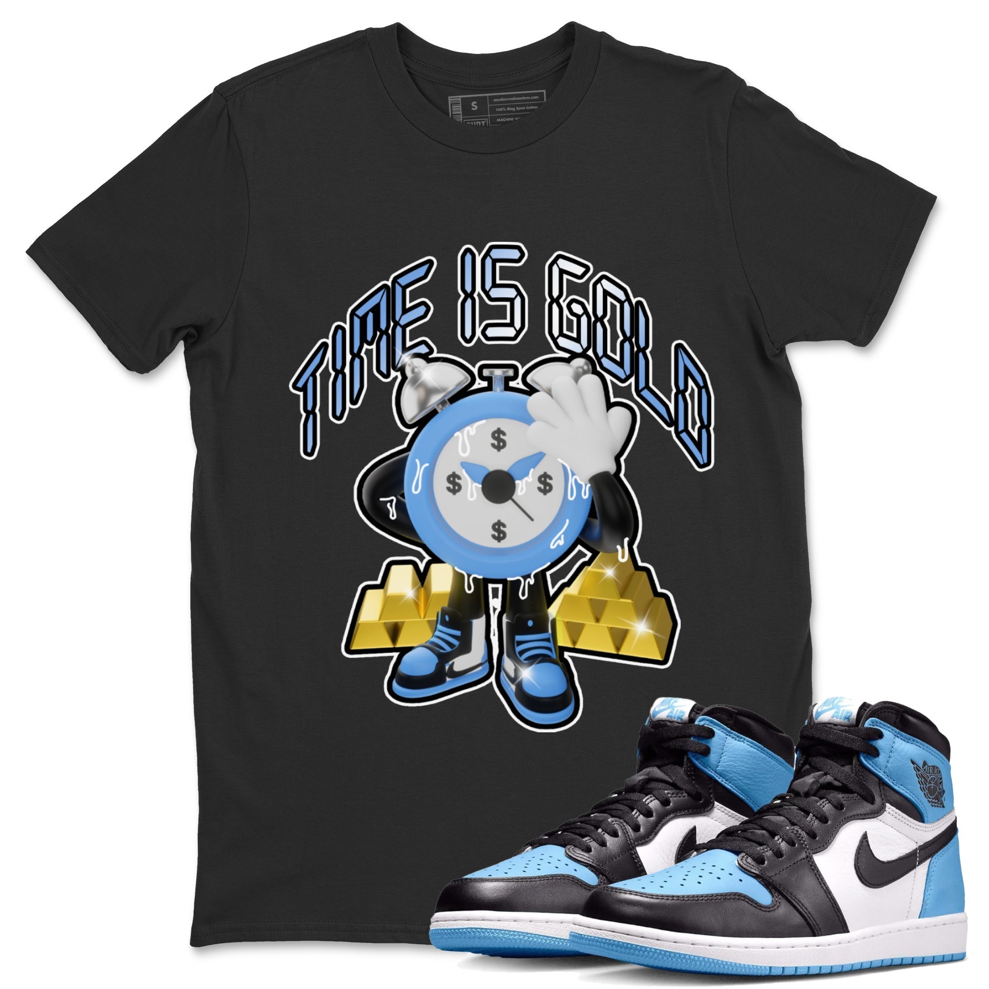 Time Is Gold snkmatch Tee - Air Jordan 1 UNC Toe