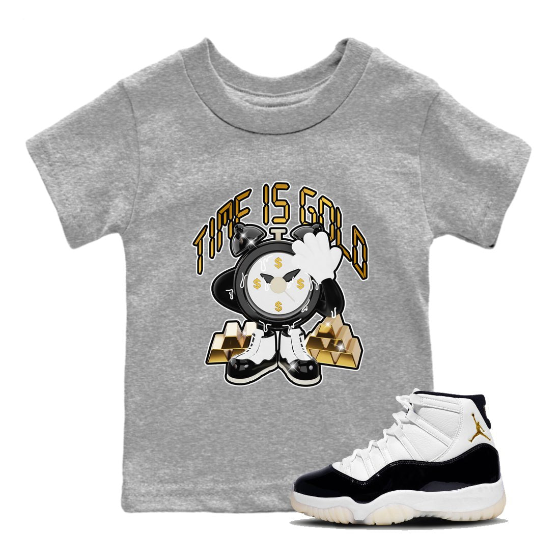Time Is Gold snkmatch Tee Kids - Air Jordan 11 Gratitude